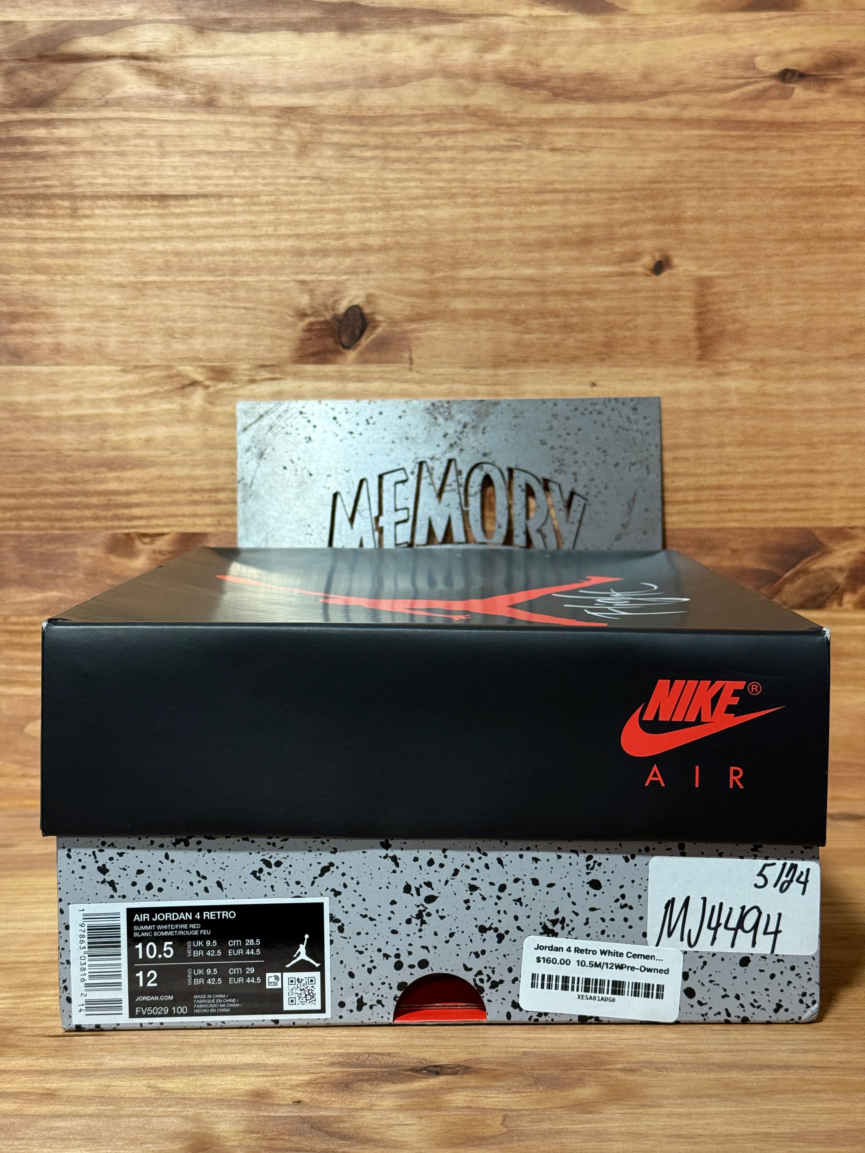 Jordan 4 Retro White Cement (2025)