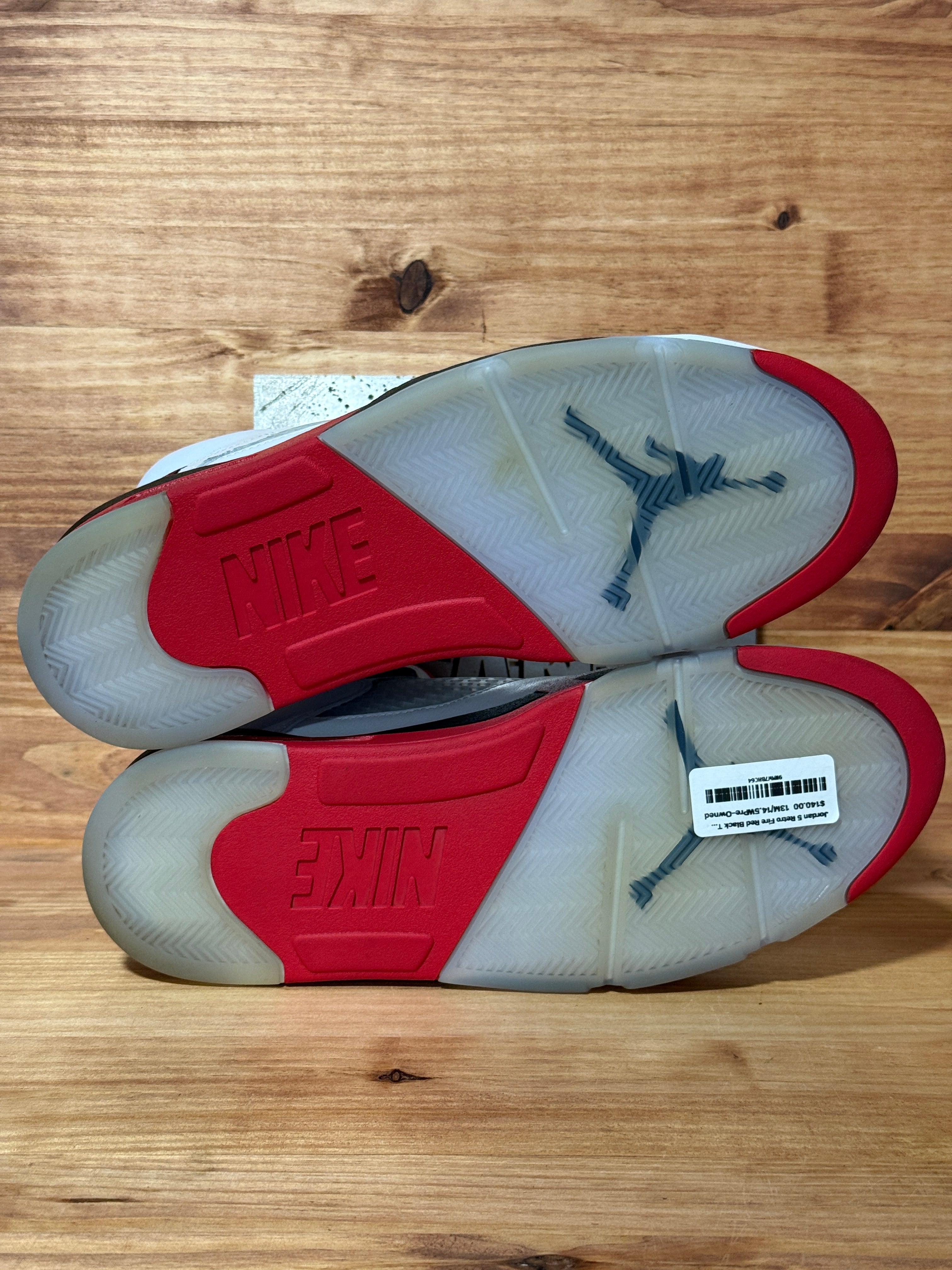 Jordan 5 Retro Fire Red Black Tongue (2025)