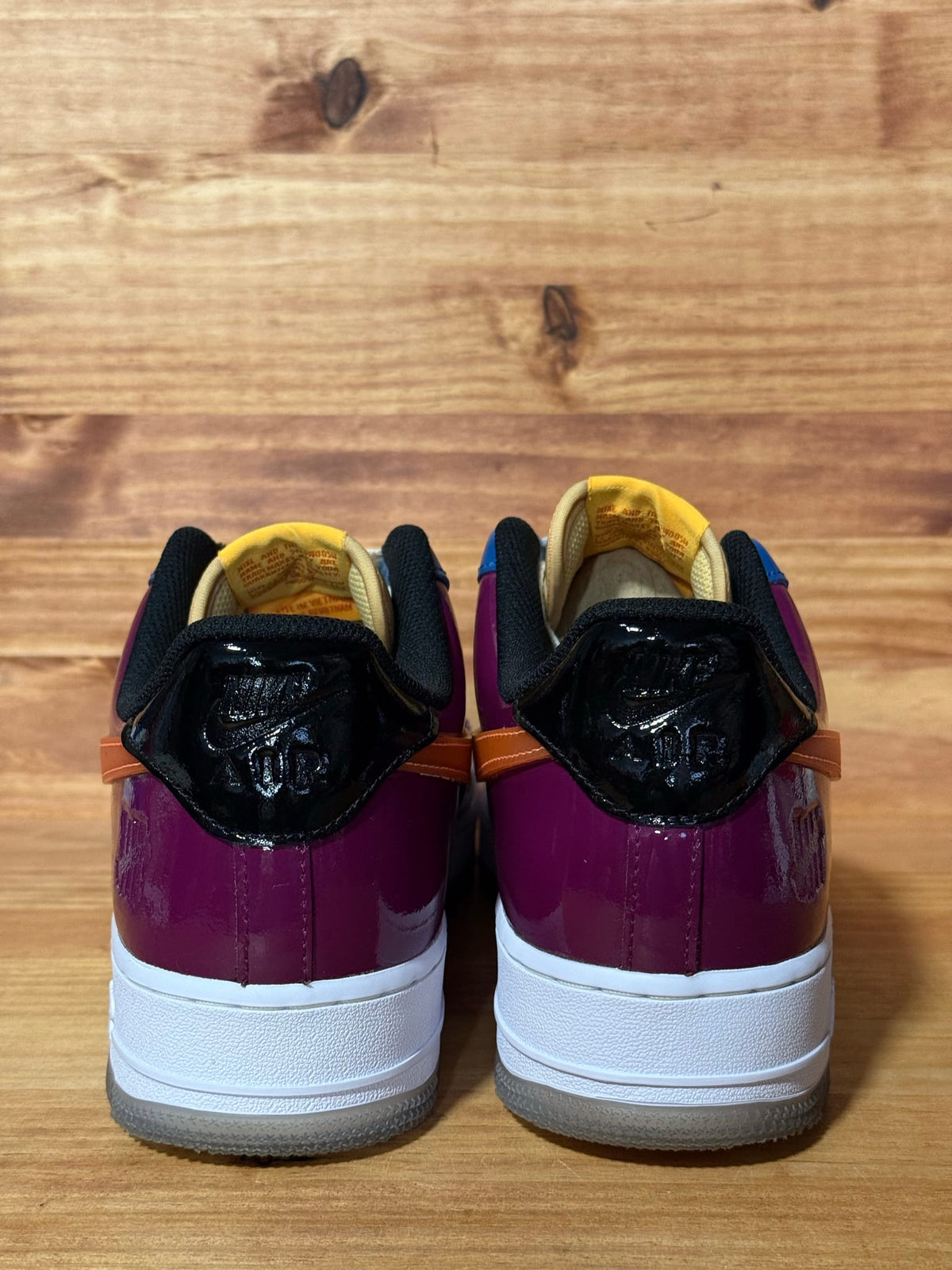 Nike Air Force 1 Low SP Undefeated Multi-Patent Total Orange - Size 11.5