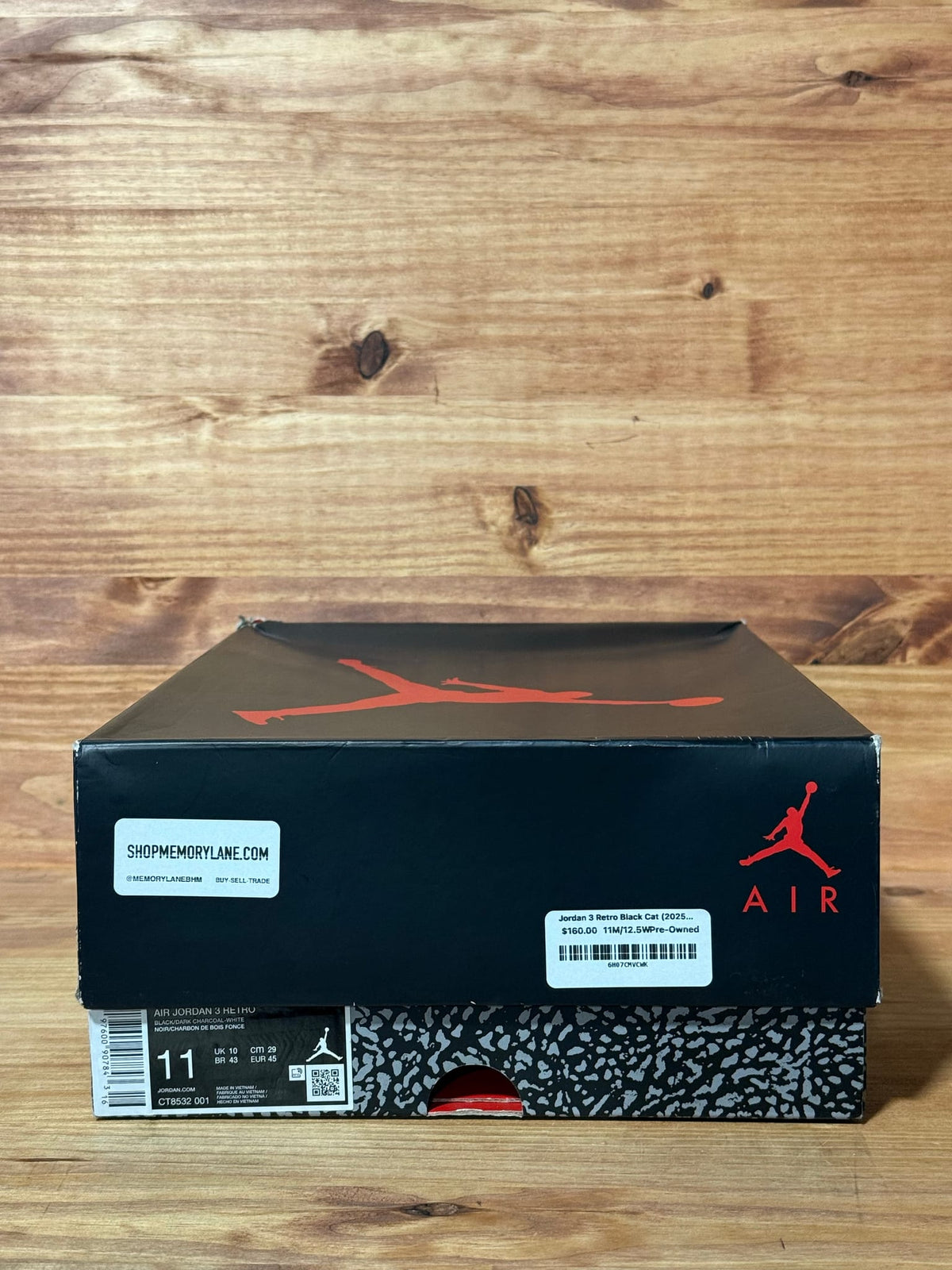 Jordan 3 Retro Black Cat (2025) - Size 11