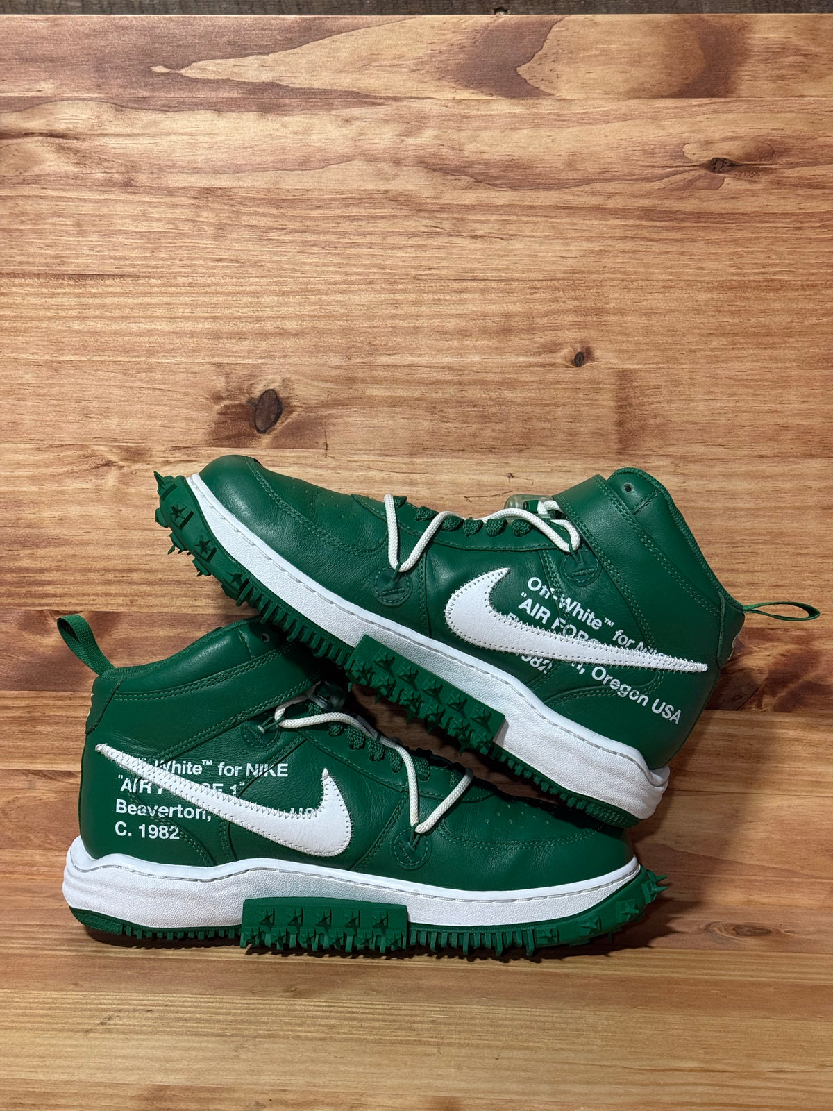 Nike Air Force 1 Mid Off-White Pine Green