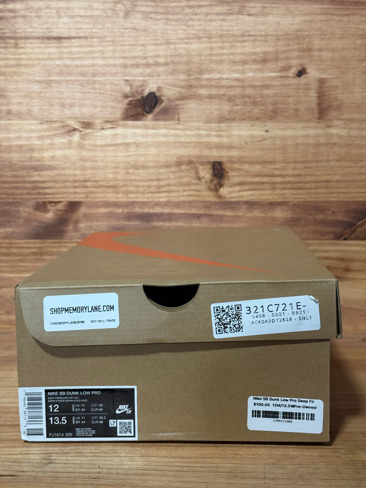 Nike SB Dunk Low Pro Deep Fir