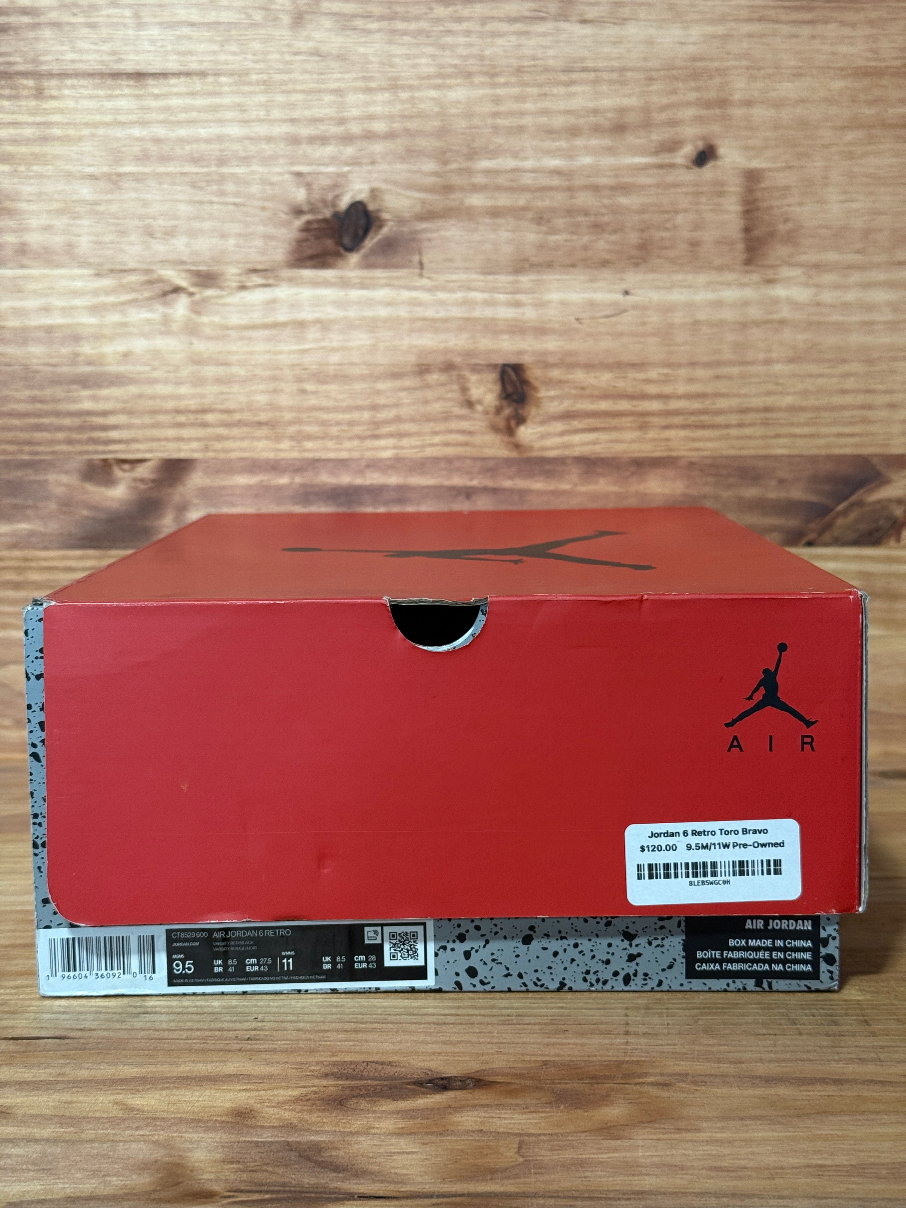 Jordan 6 Retro Toro Bravo