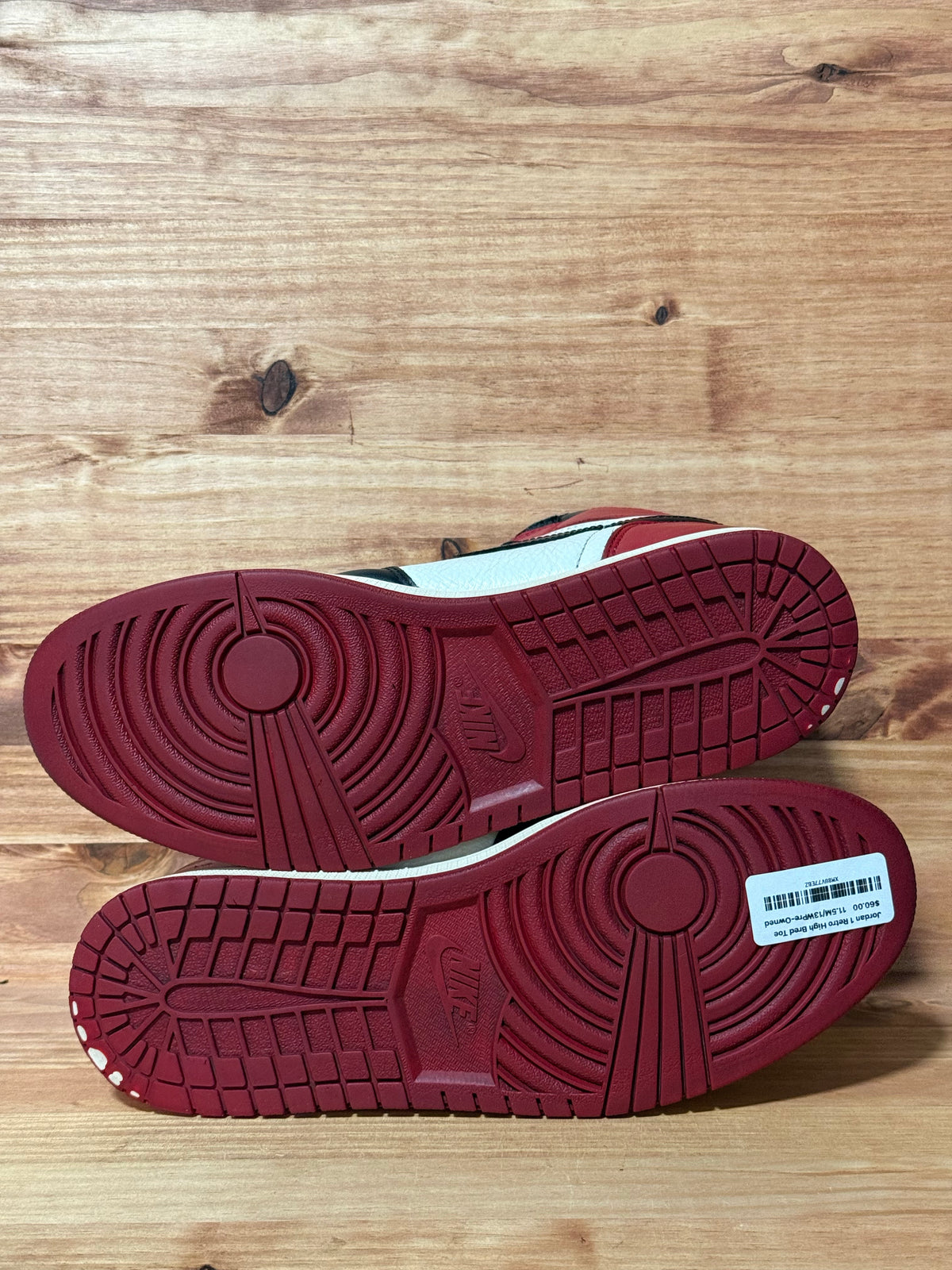 Jordan 1 Retro High Bred Toe