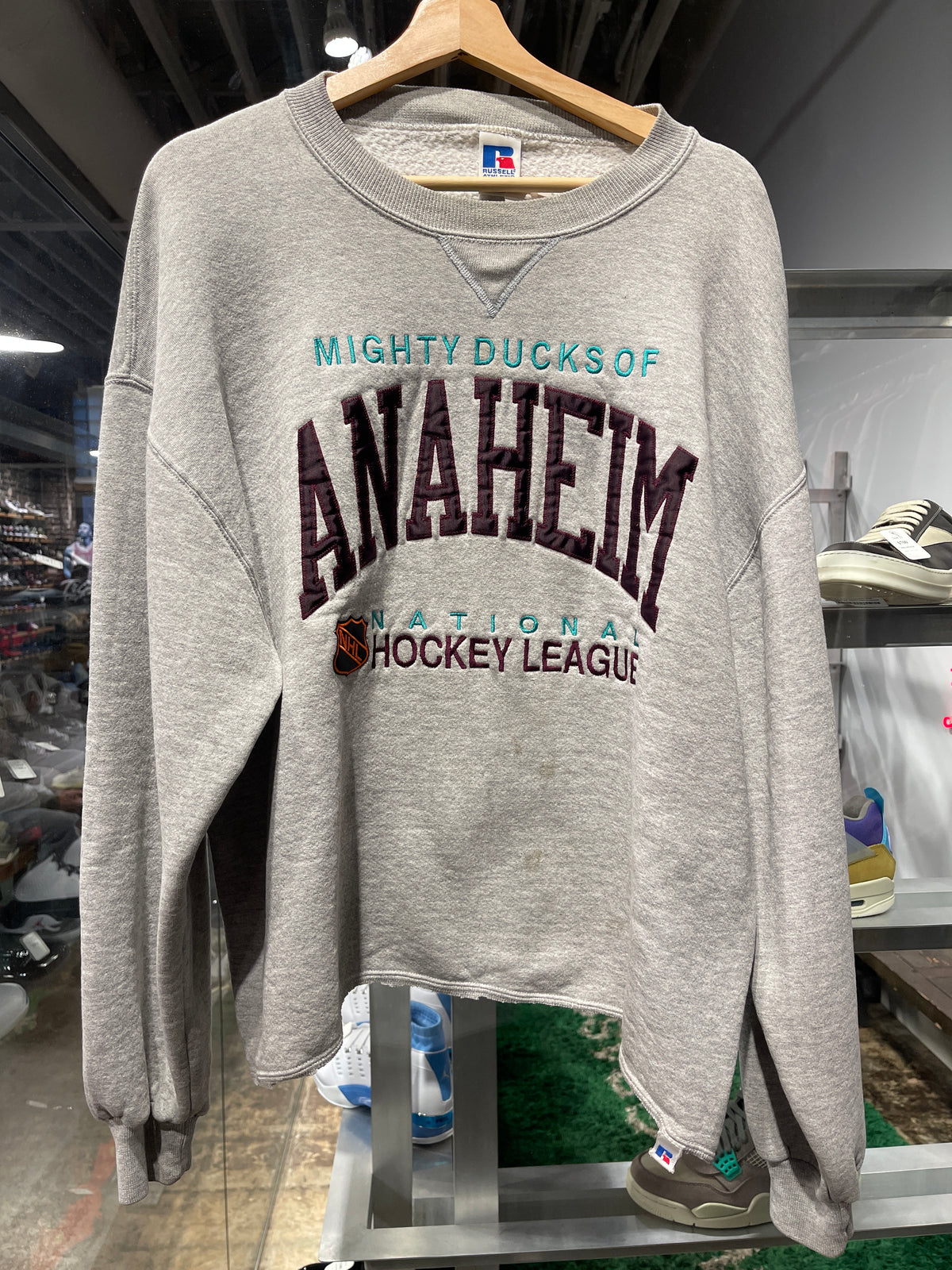 Vintage Anaheim Mighty Ducks Crewneck Sweater Sz XL