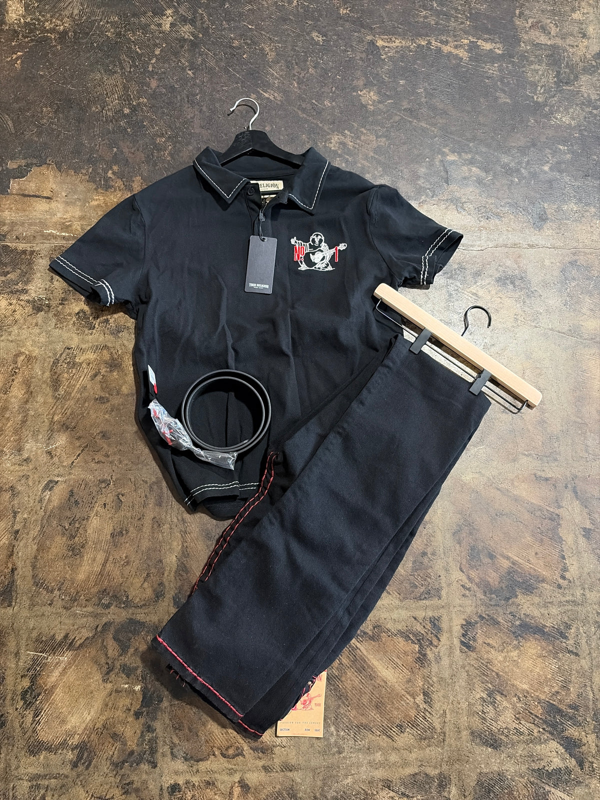True Religion Belt Pants and Belt