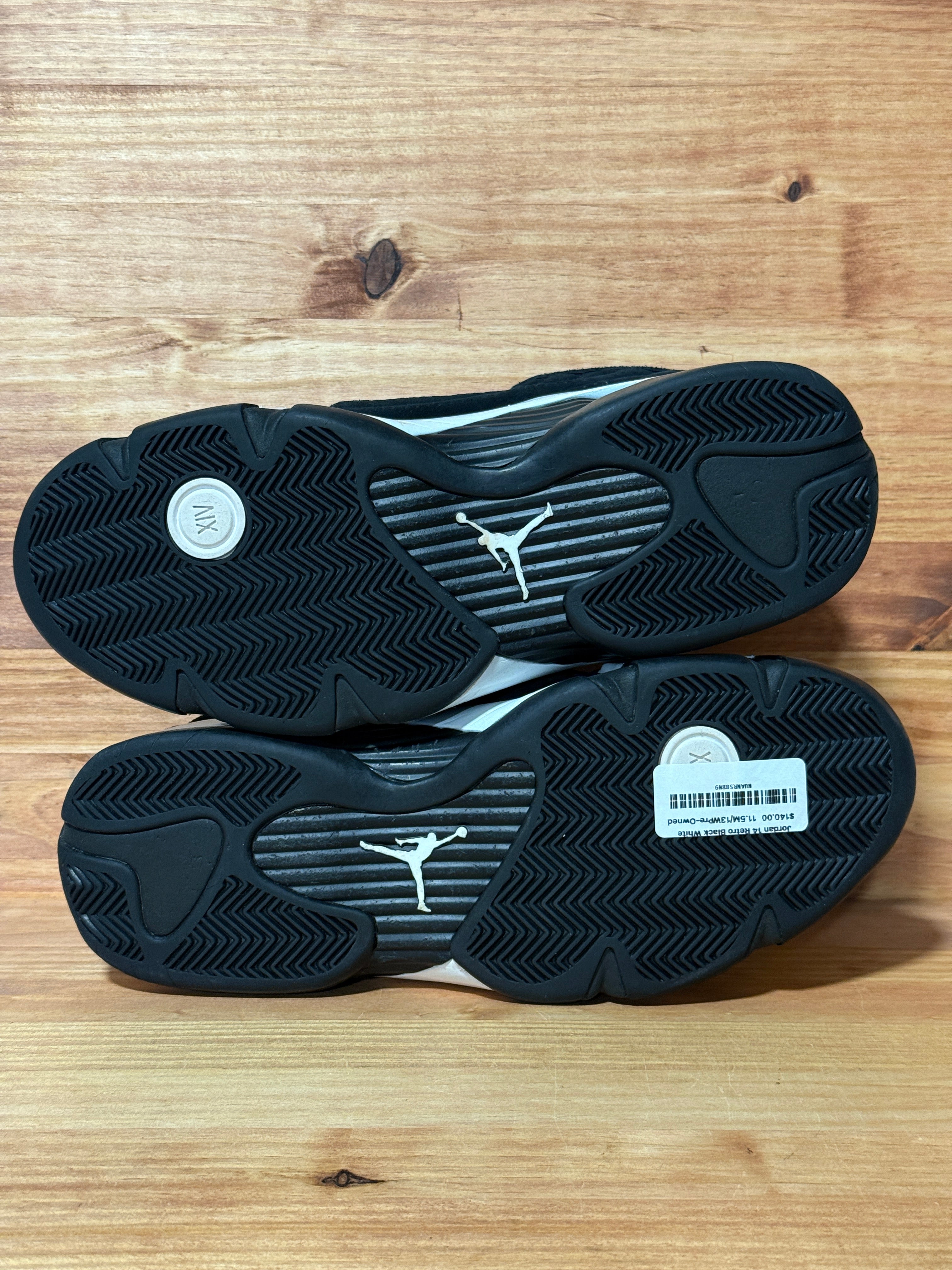 Jordan 14 Retro Black White