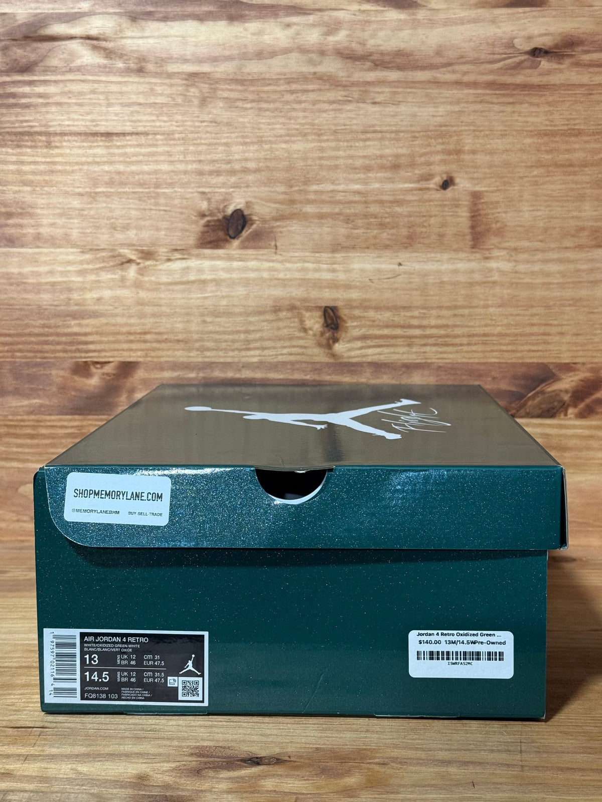 Jordan 4 Retro Oxidized Green - Size 13