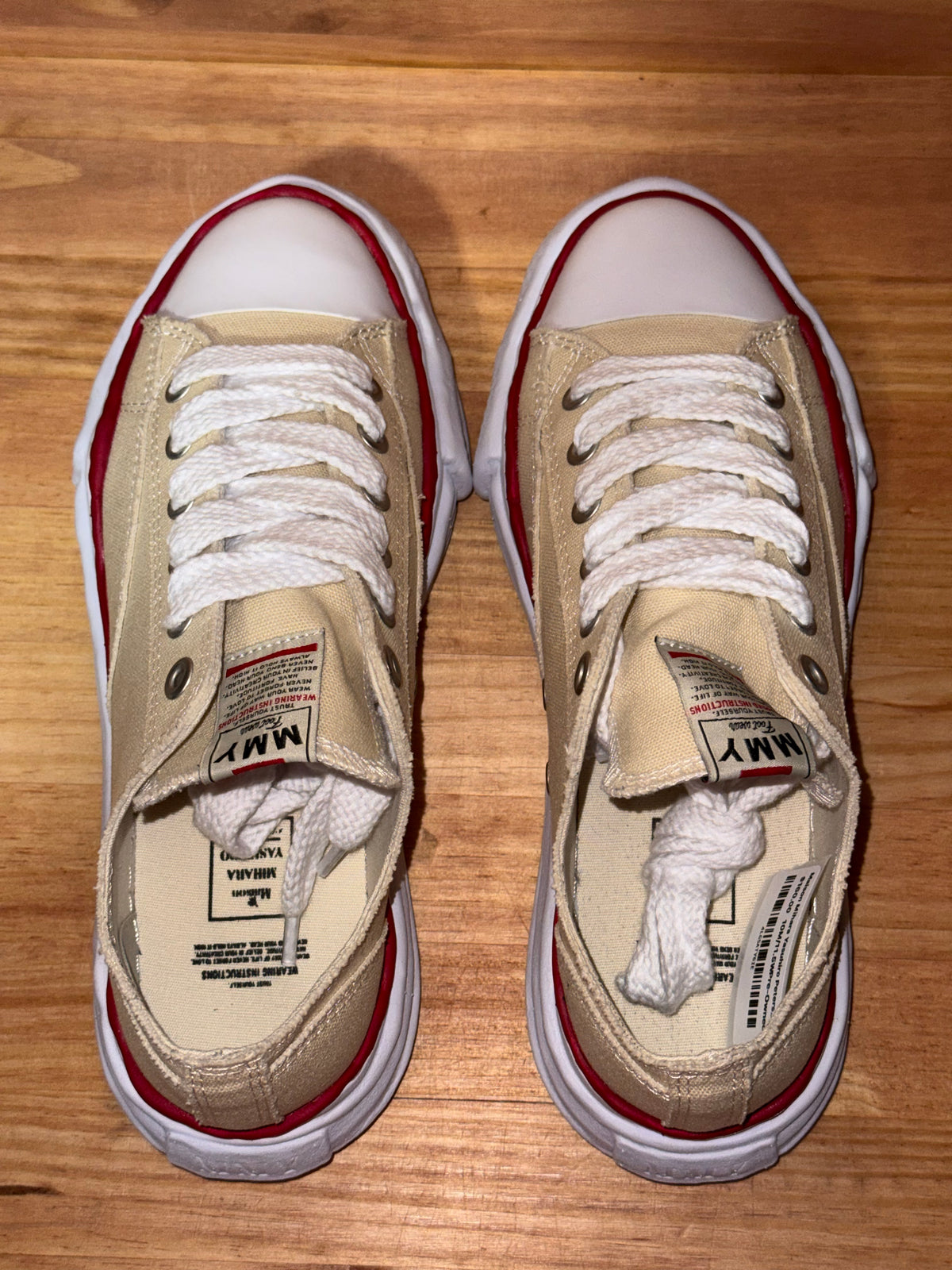 Maison Mihara Yasuhiro Peterson OG Sole Canvas Low Natural