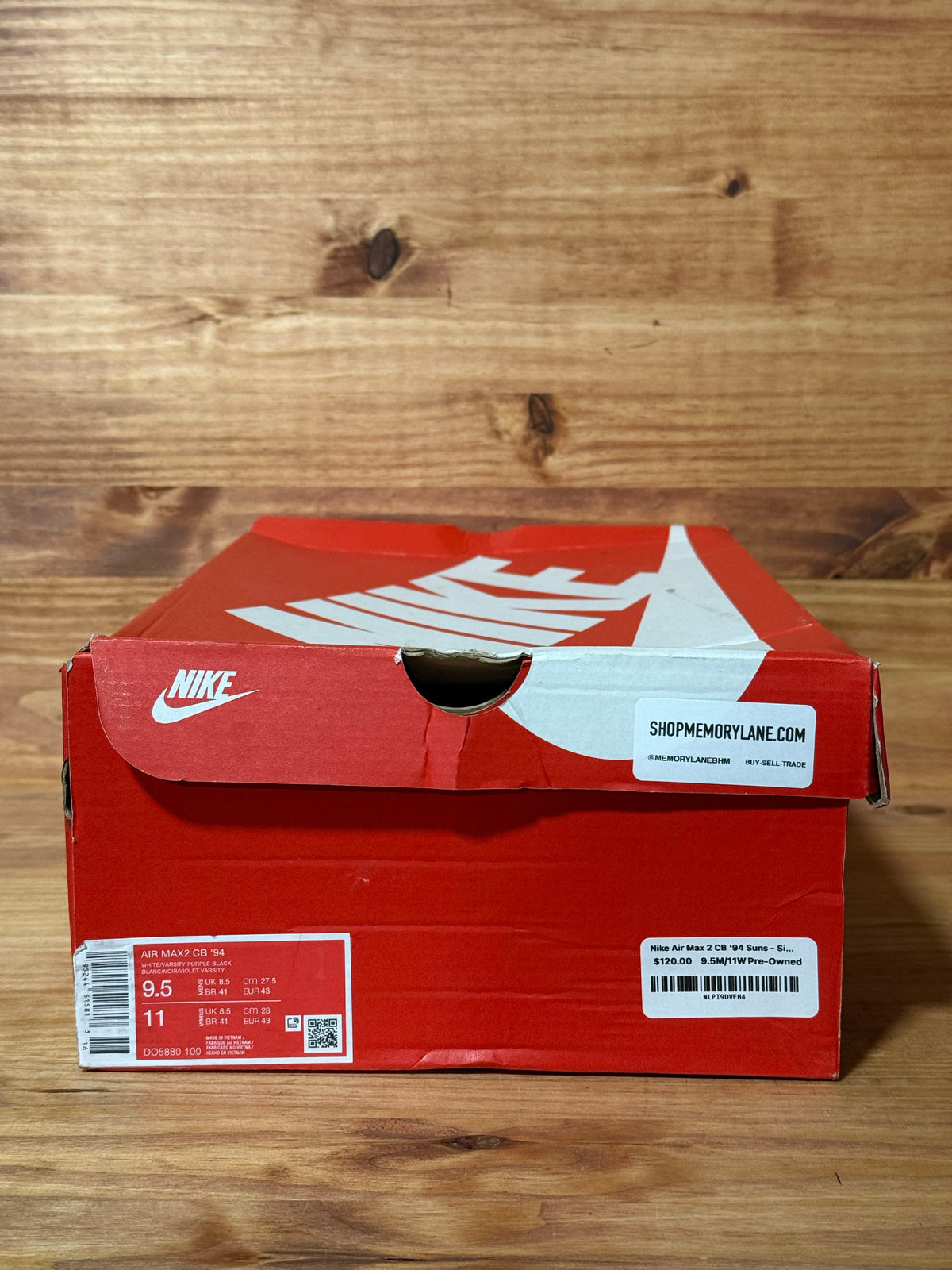 Nike Air Max 2 CB '94 Suns - Size 9.5