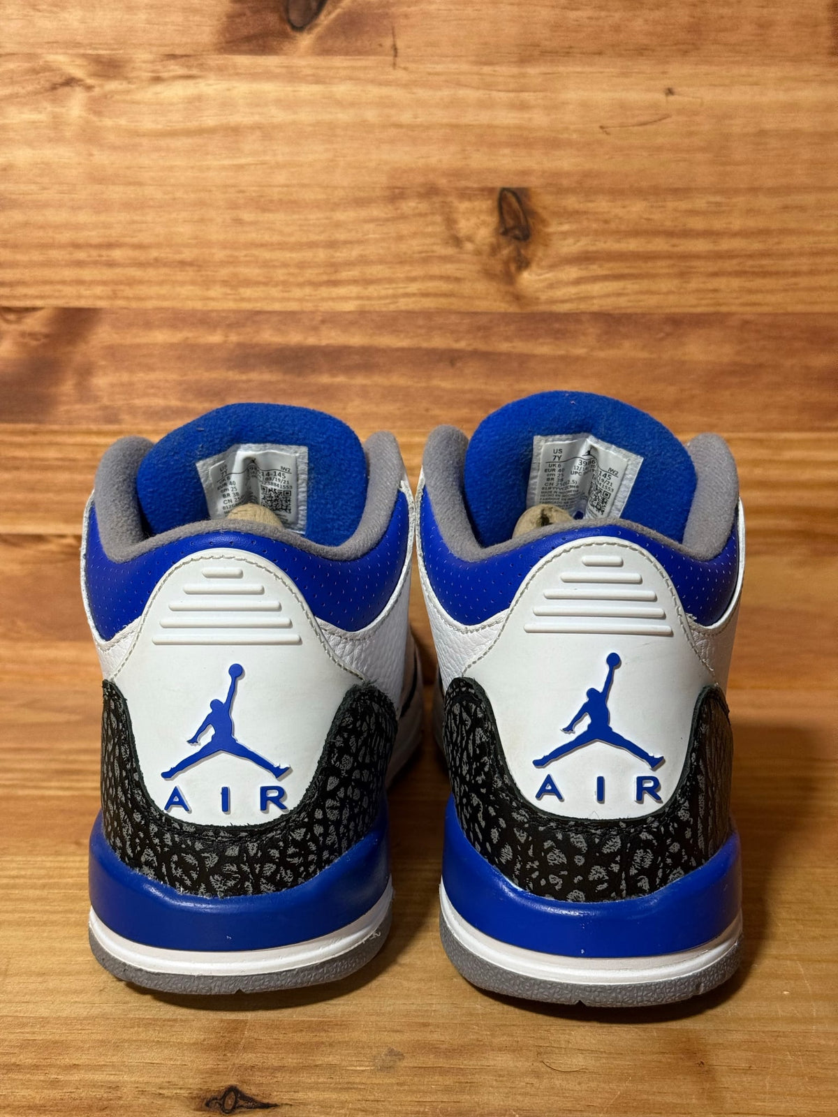 Jordan 3 Retro Racer Blue (GS) - Size 7Y