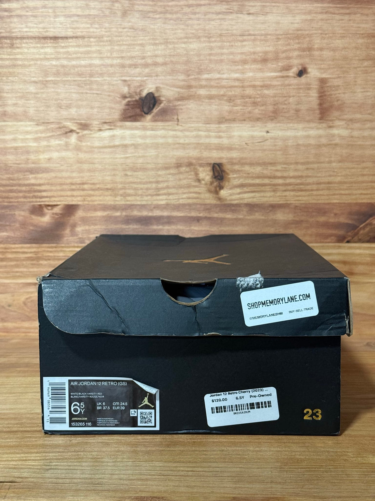 Jordan 12 Retro Cherry (2023) (GS) - Size 6.5Y