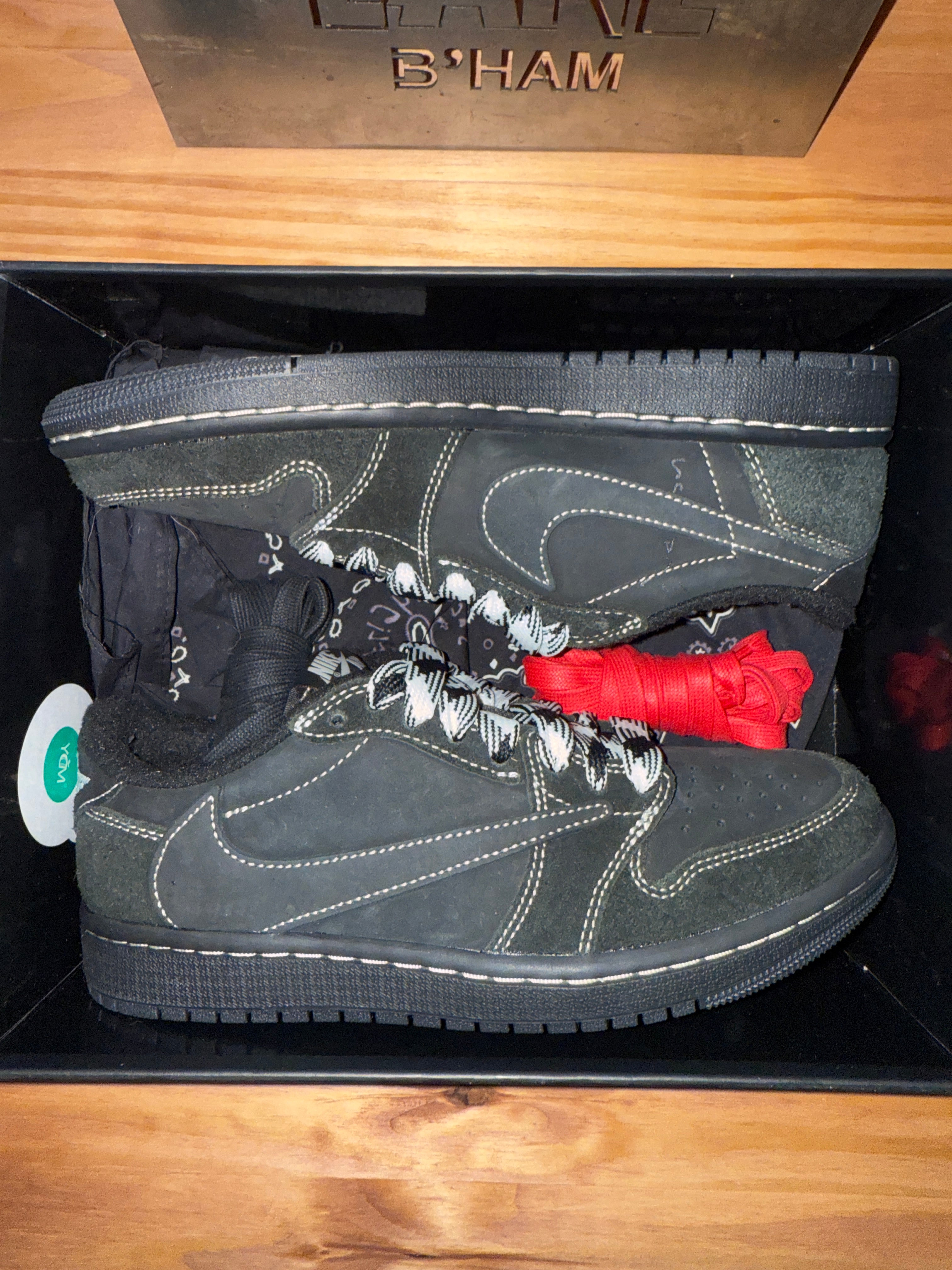 Jordan 1 Retro Low OG SP Travis Scott Black Phantom