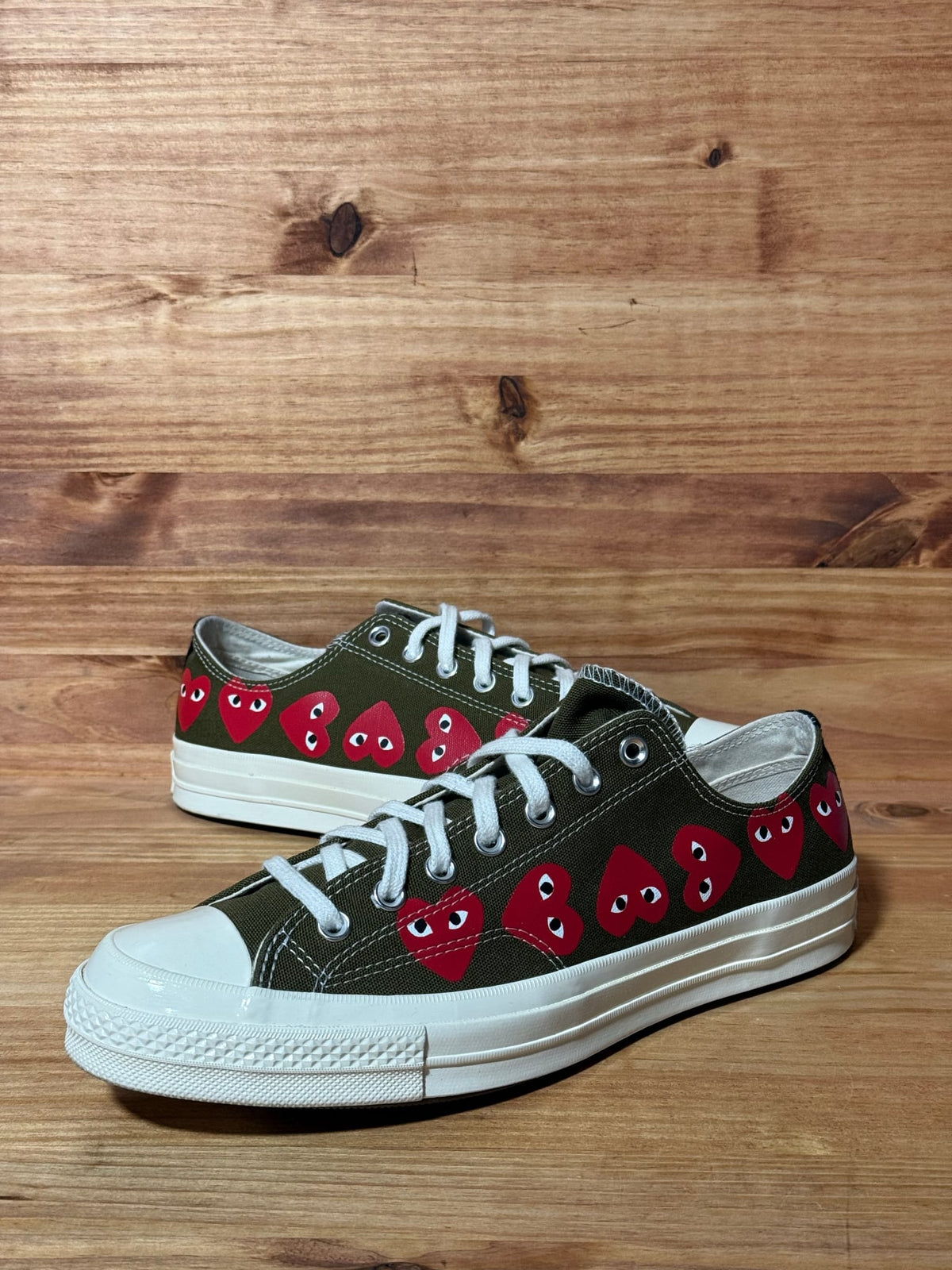 Converse Chuck Taylor All Star 70 Ox Comme des Garcons Multi Heart Green - Size 11
