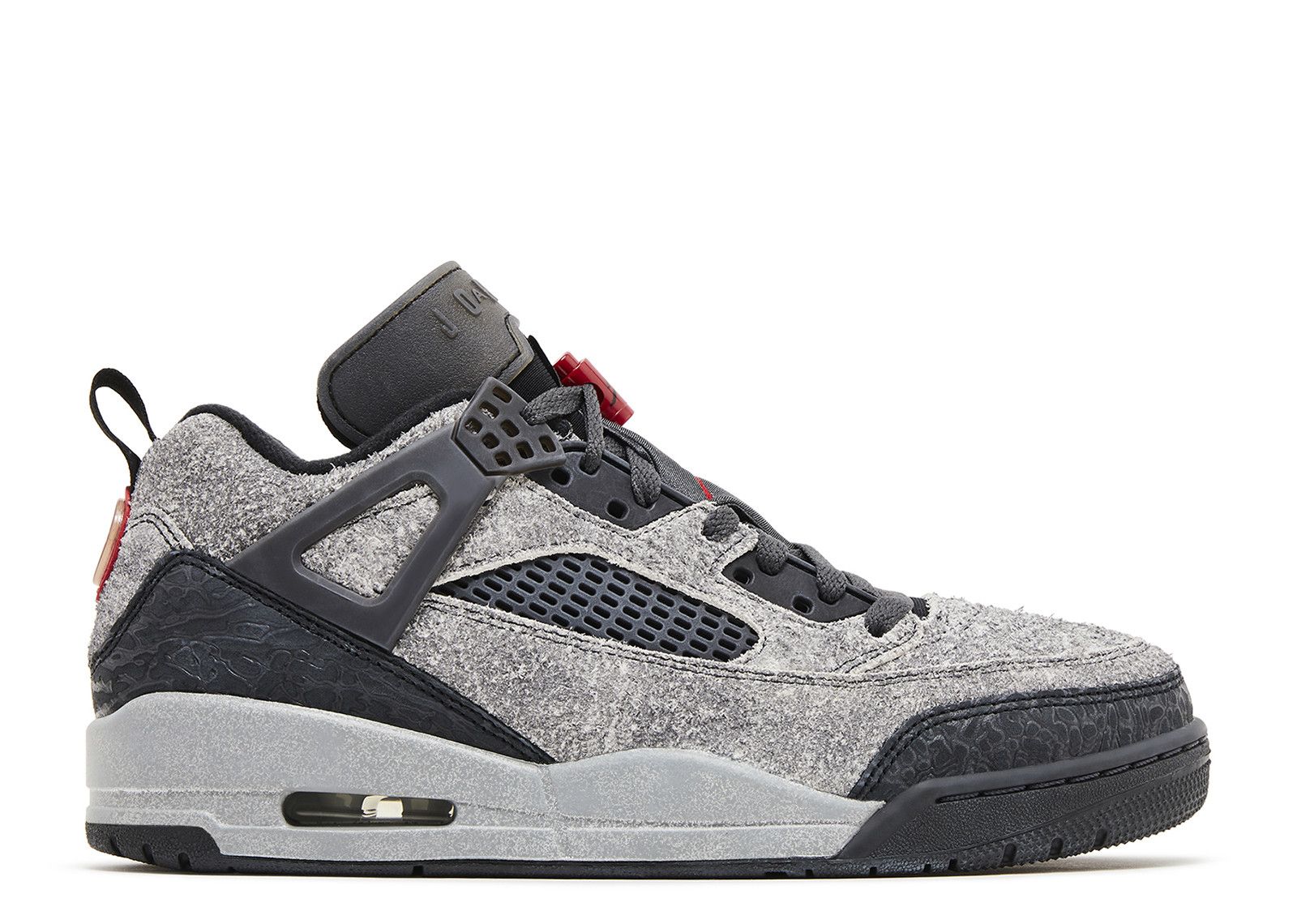 Jordan Spizike Low Anthracite Gym Red