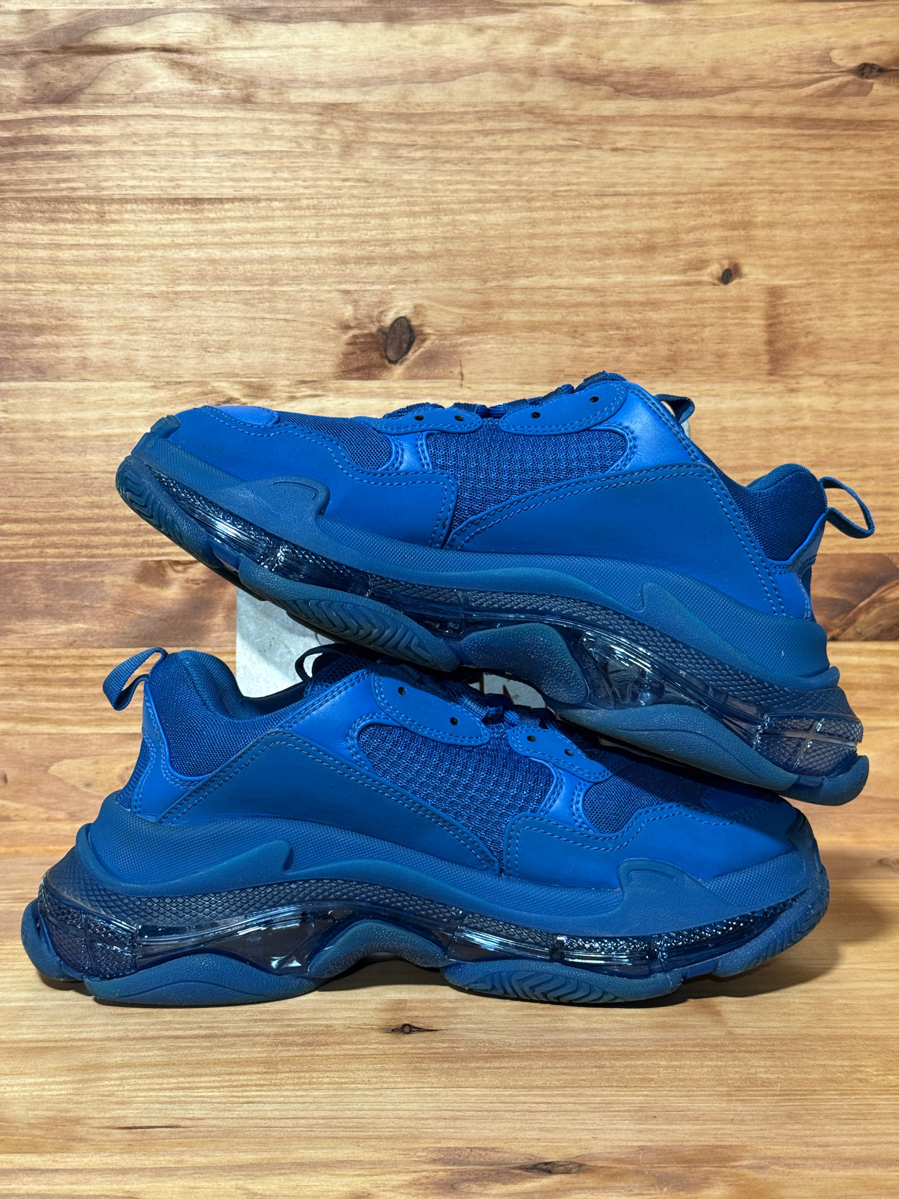 Balenciaga Triple S Clear Sole Teal Blue