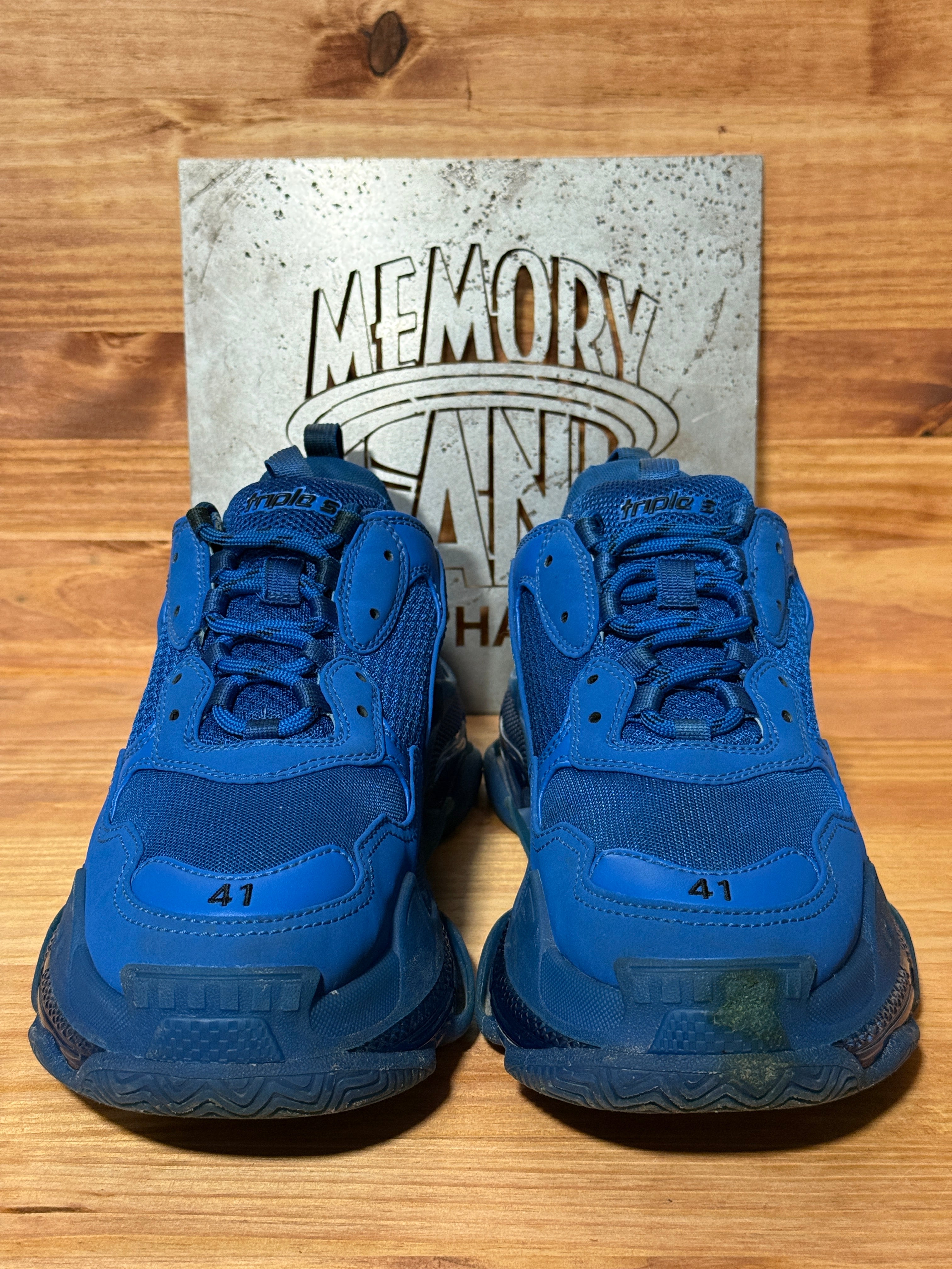 Balenciaga Triple S Clear Sole Teal Blue