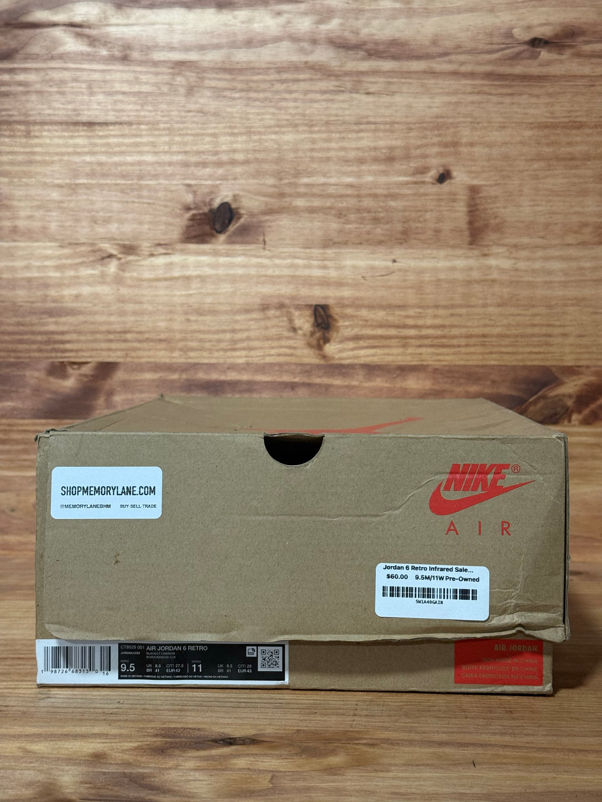 Jordan 6 Retro Infrared Salesman