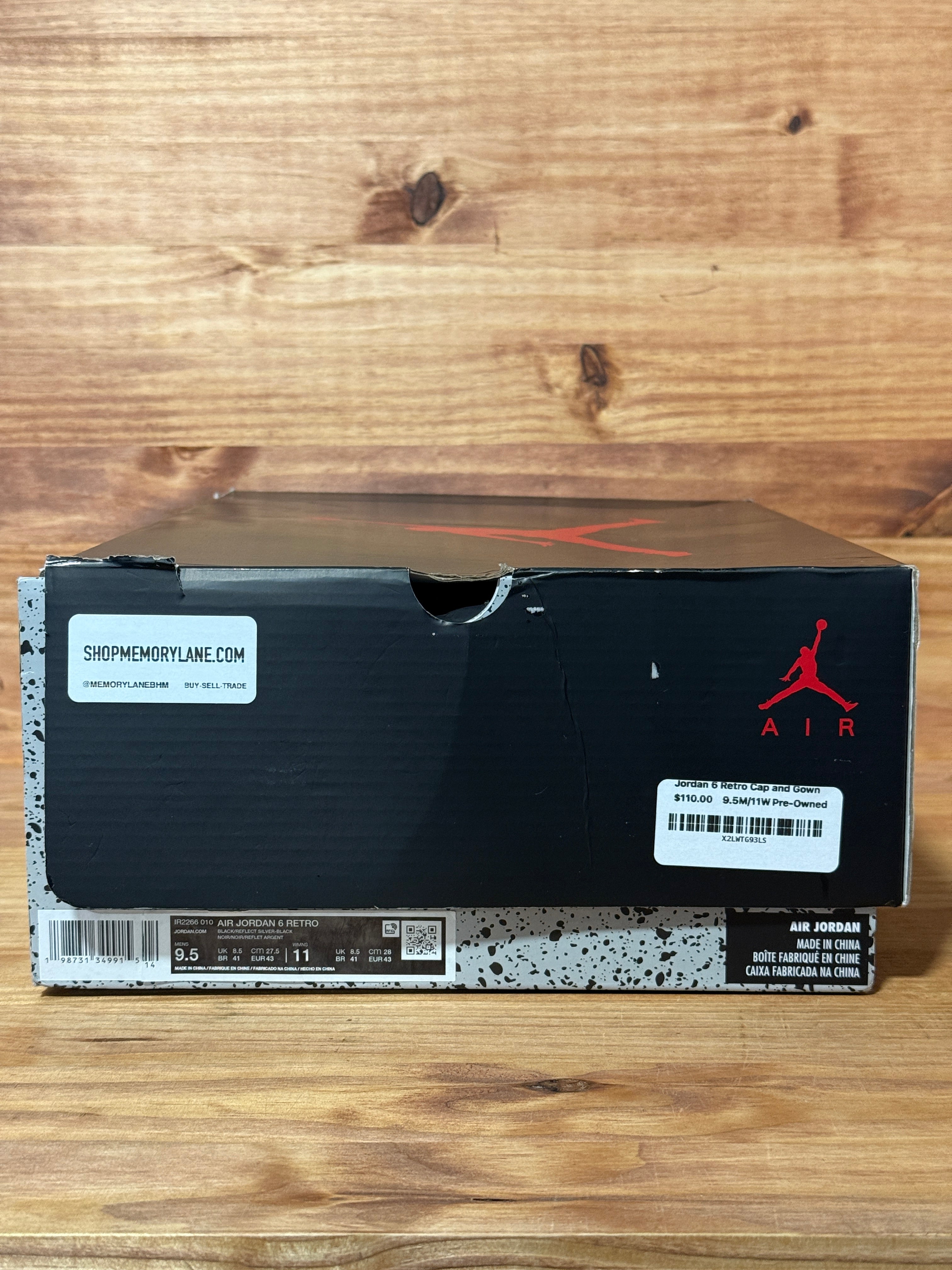 Jordan 6 Retro Cap and Gown