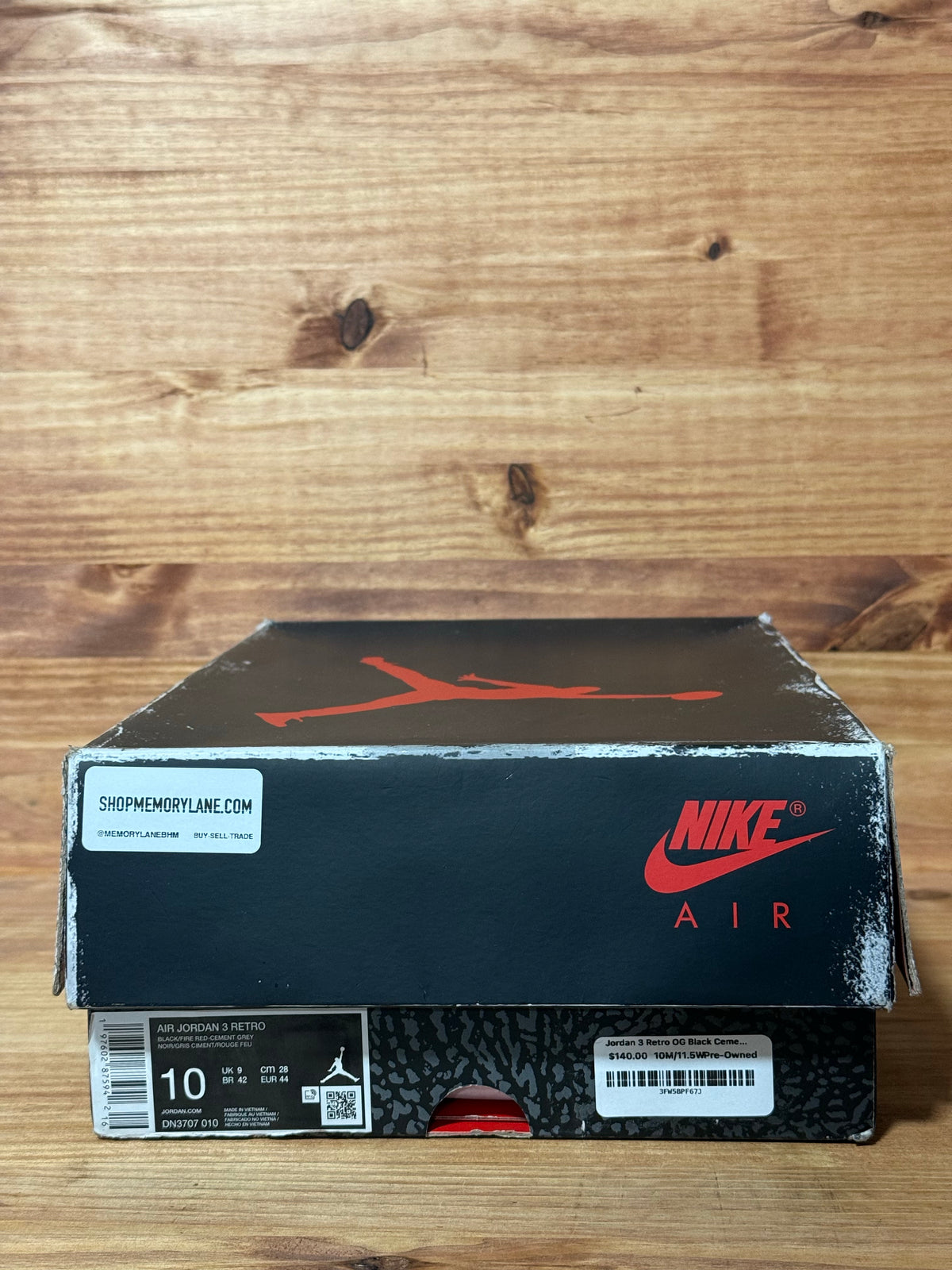 Jordan 3 Retro OG Black Cement (2024)