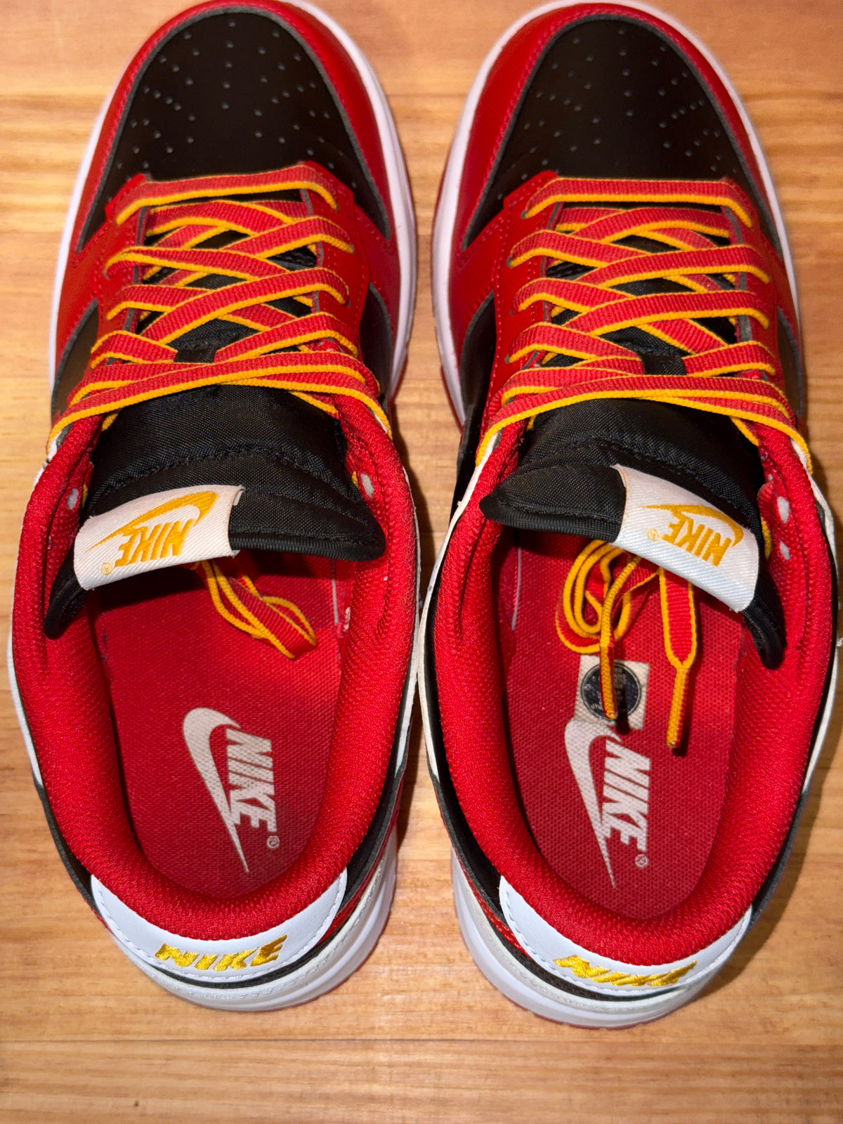 Nike Dunk Low Retro Black White University Red