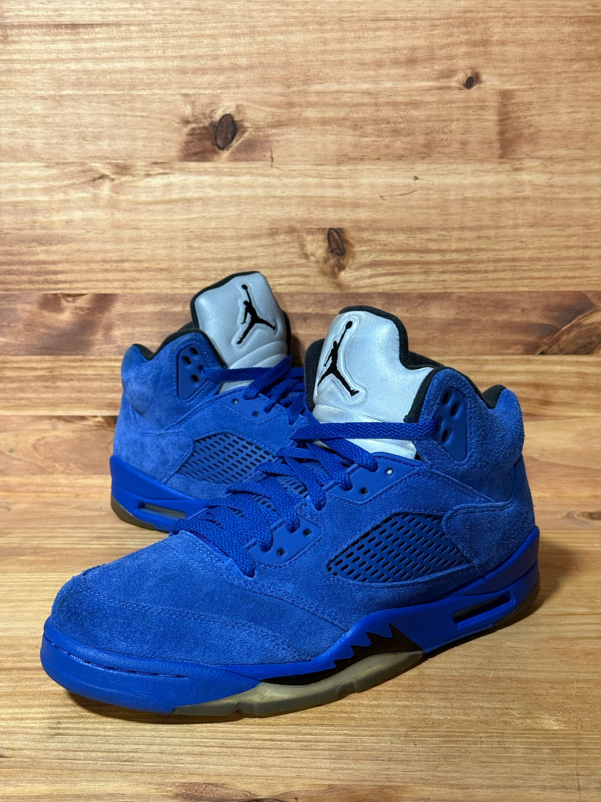 Jordan 5 Retro Blue Suede - Size 8.5