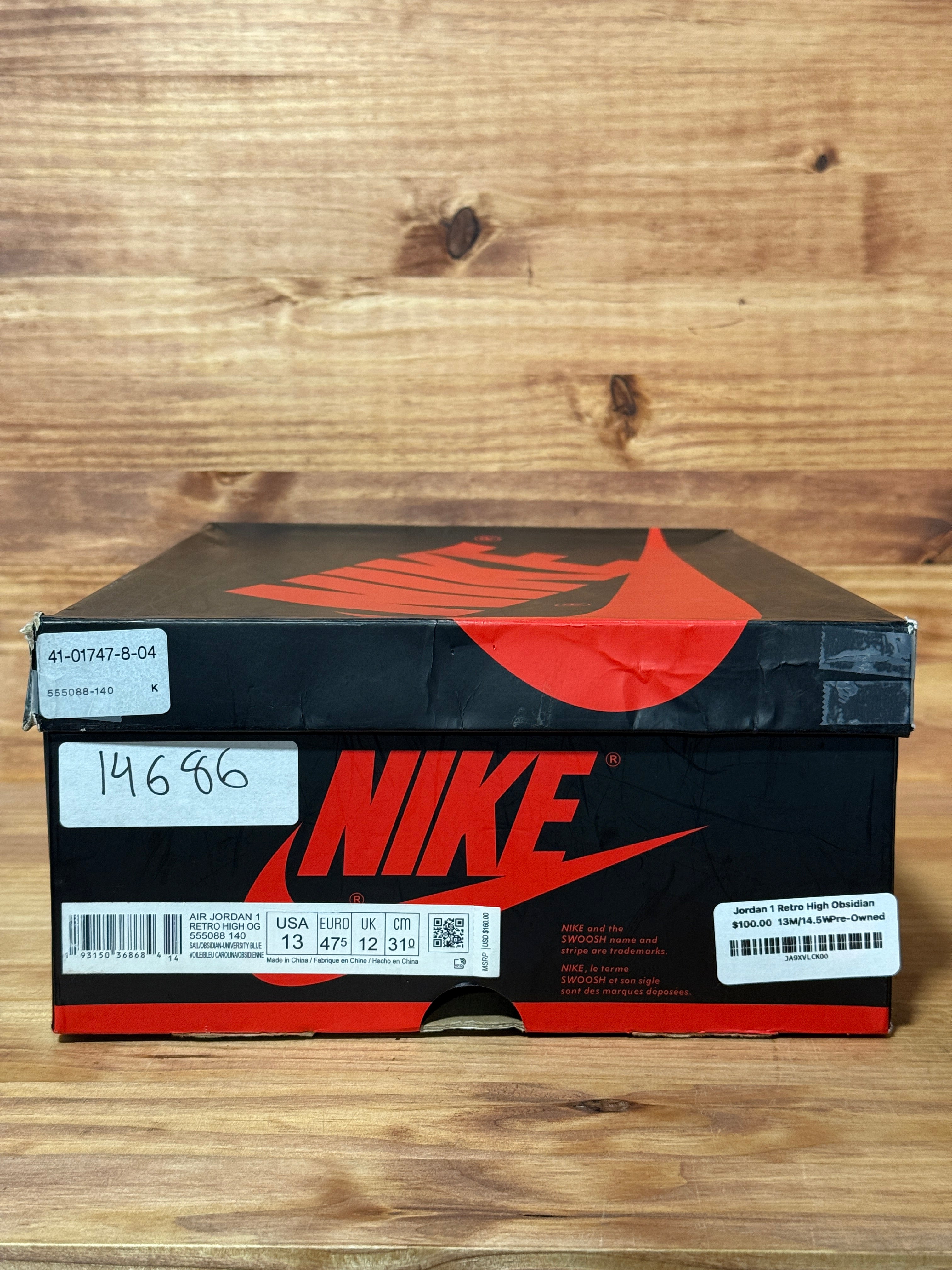 Jordan 1 Retro High Obsidian