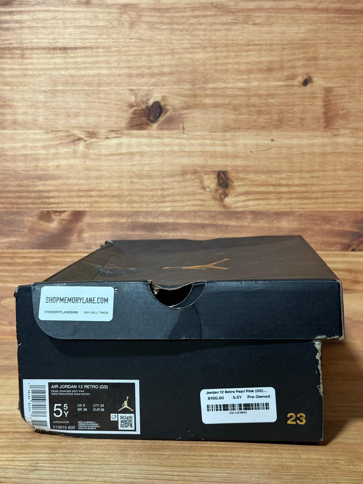 Jordan 12 Retro Pearl Pink (GS) - Size 5.5Y