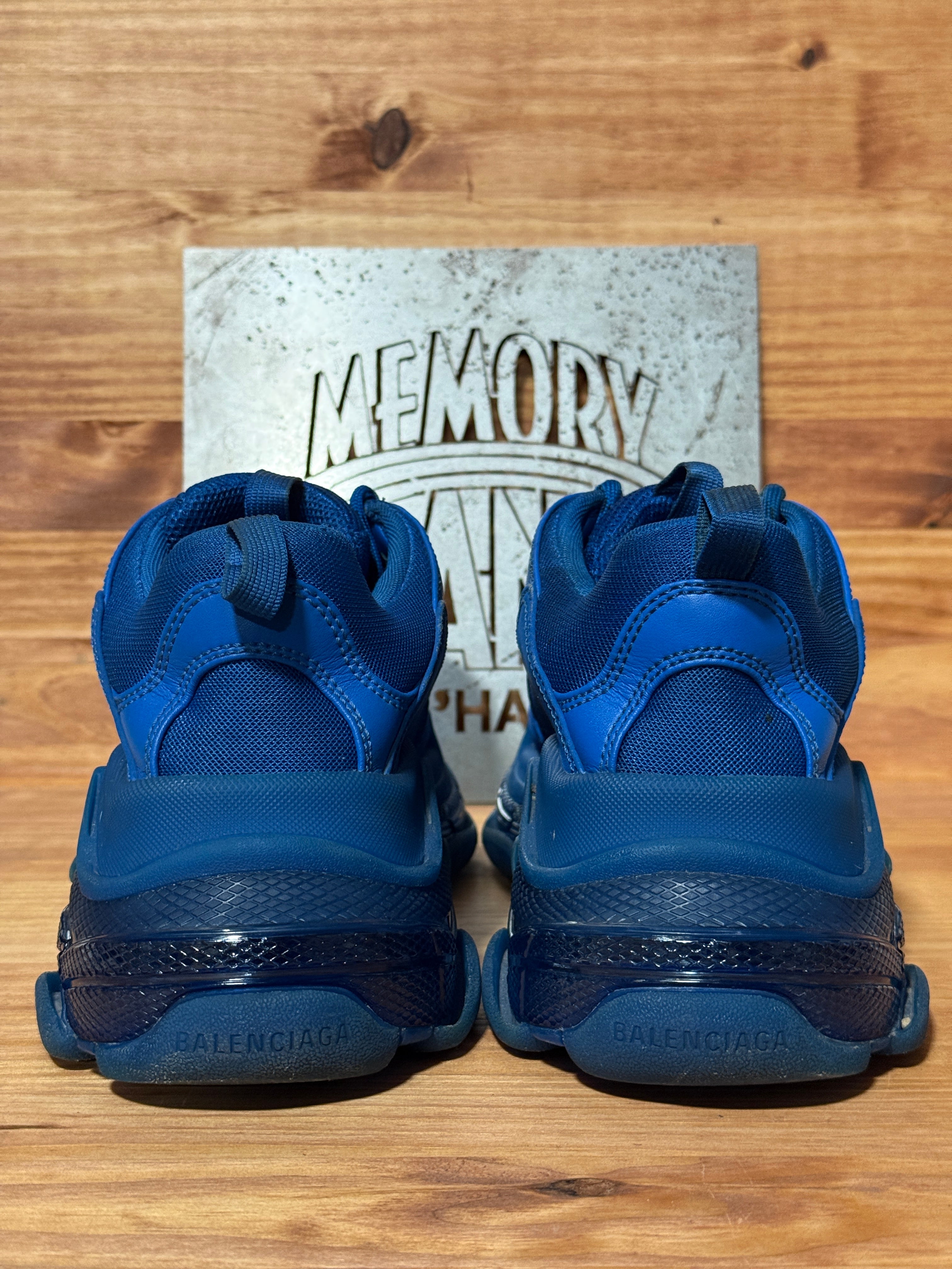 Balenciaga Triple S Clear Sole Teal Blue