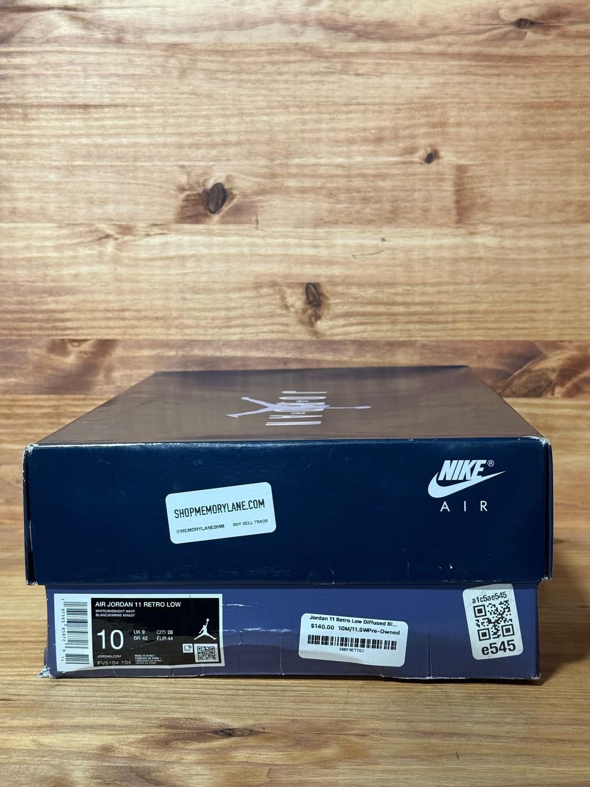 Jordan 11 Retro Low Diffused Blue - Size 10