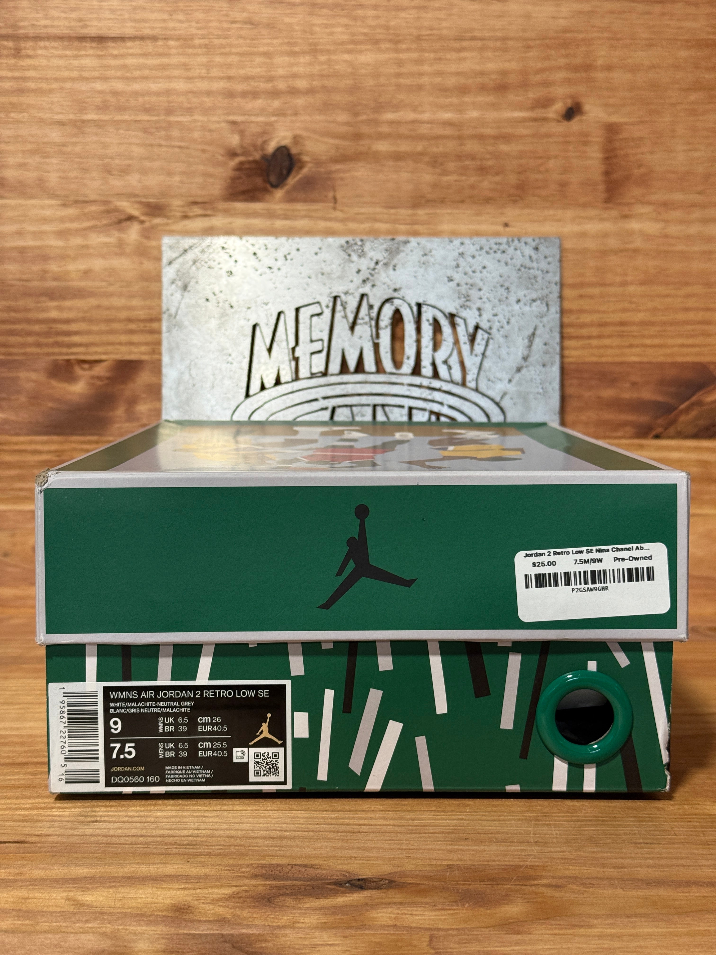 Jordan 2 Retro Low SE Nina Chanel Abney White Malachite (Women's)