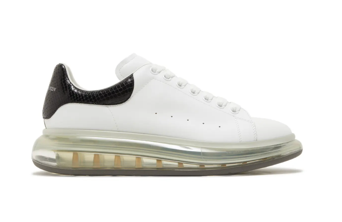 Alexander McQueen Oversized Sneaker 'Transparent Sole - Snakeskin'