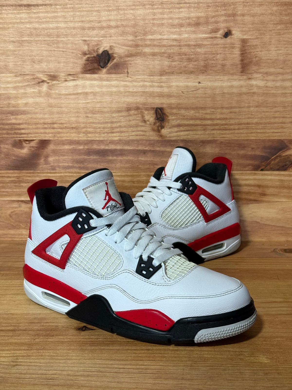Jordan 4 Retro Red Cement (GS) - Size 7Y