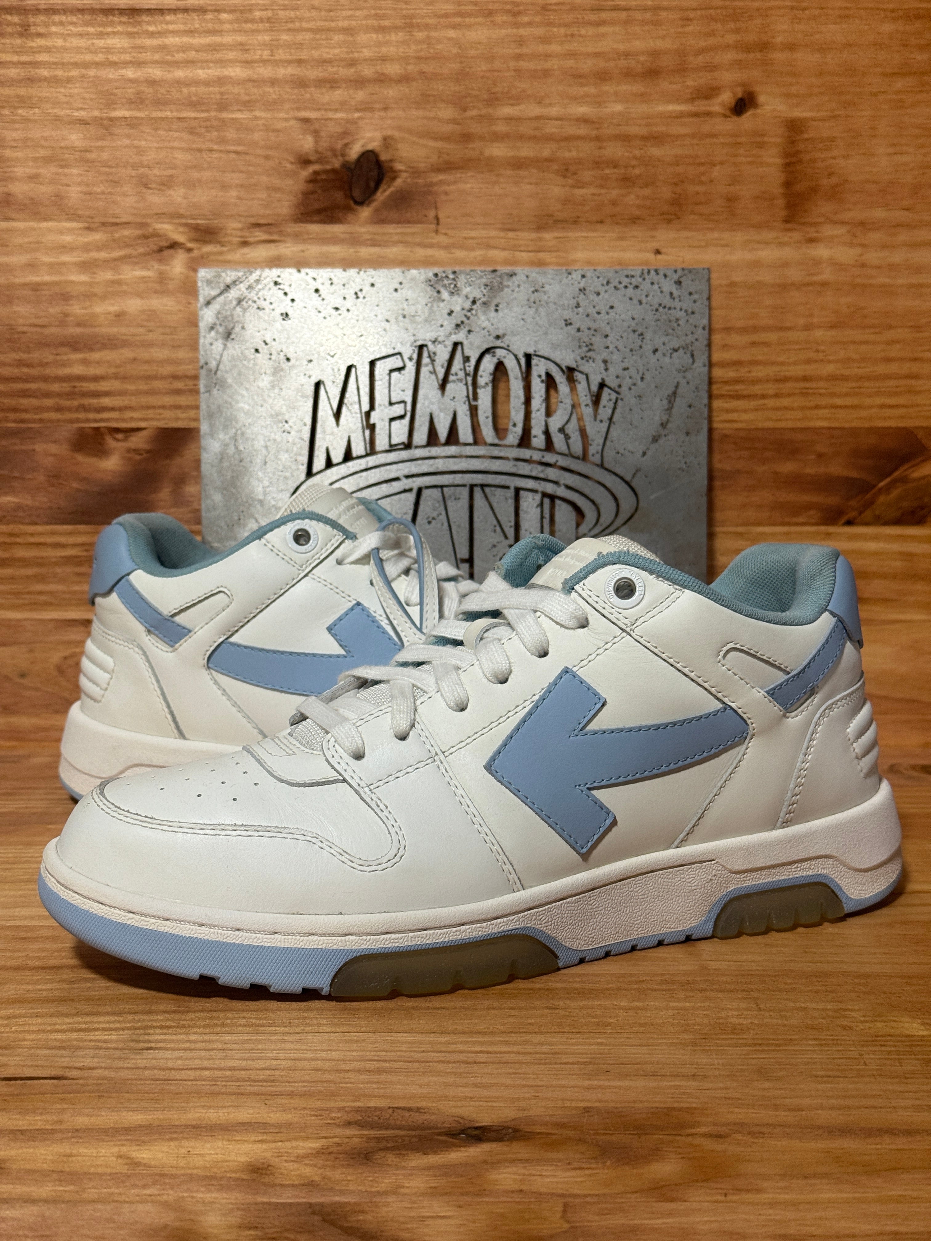 OFF-WHITE Out Of Office OOO Low Tops White Light Blue (2023)