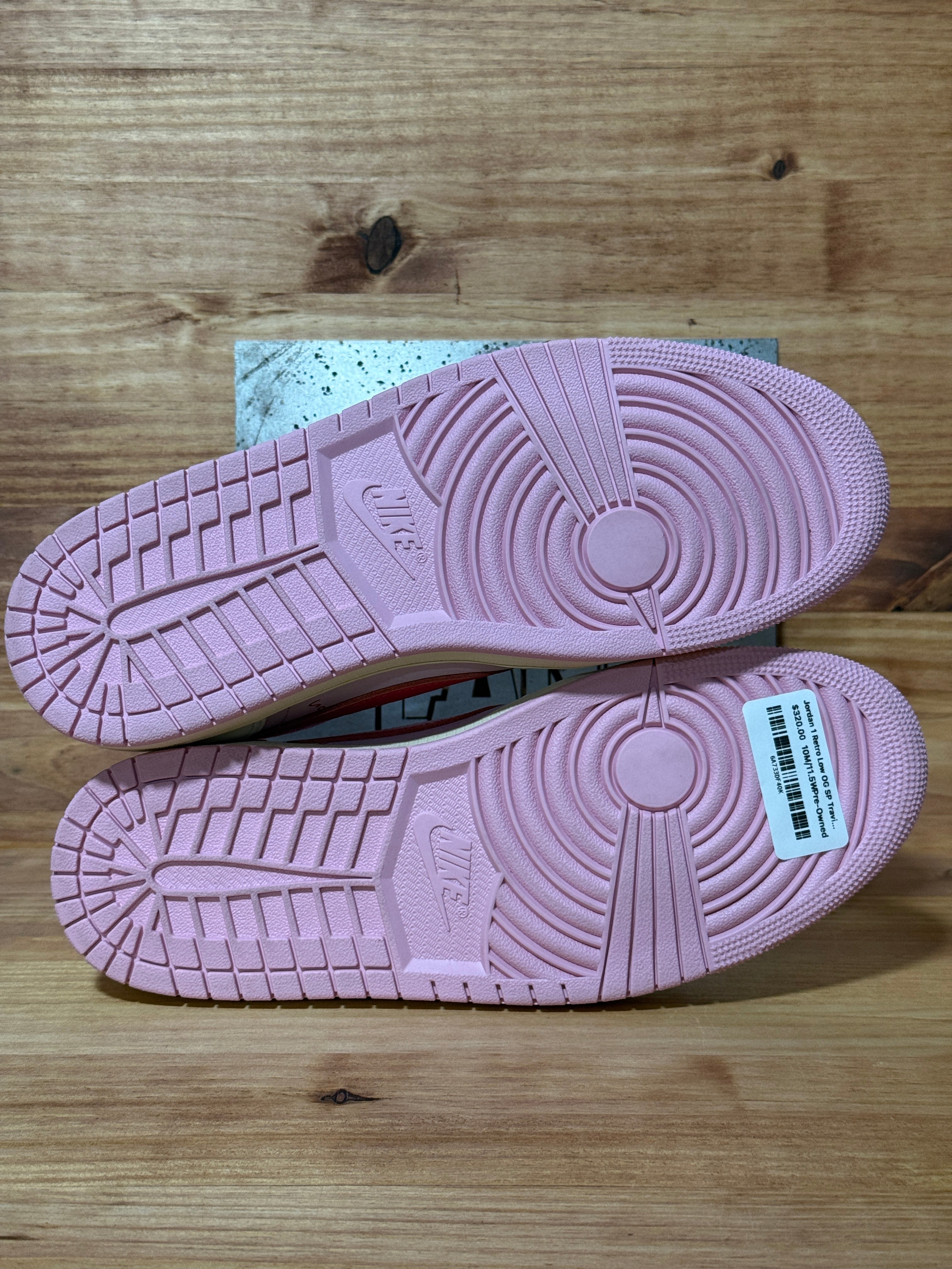 Jordan 1 Retro Low OG SP Travis Scott Sail Tropical Pink