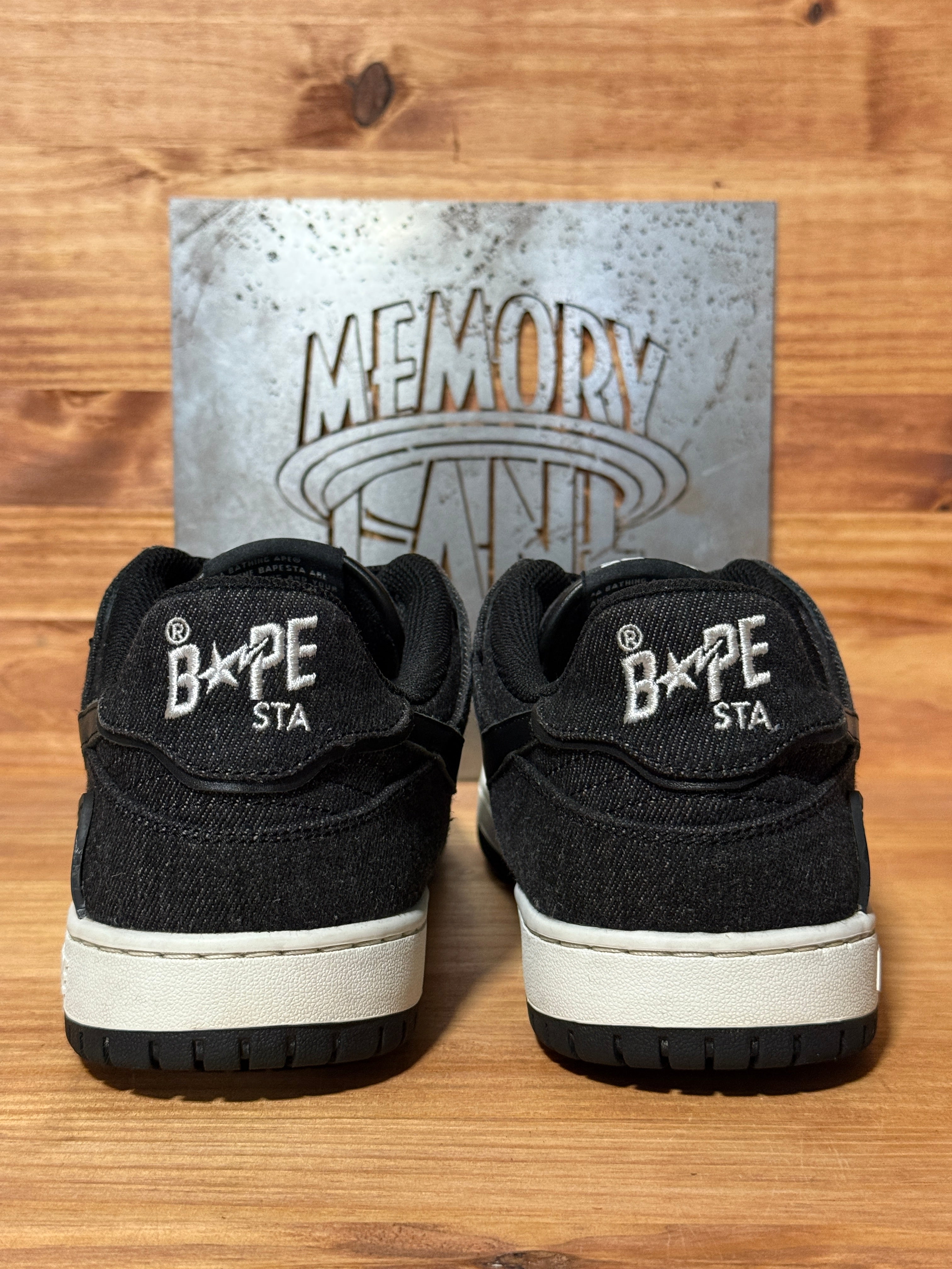 A Bathing Ape Sk8 Sta Black Denim