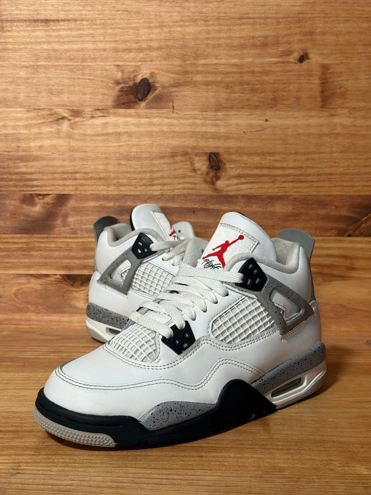 Jordan 4 Retro White Cement (2025) (GS) - Size 5Y