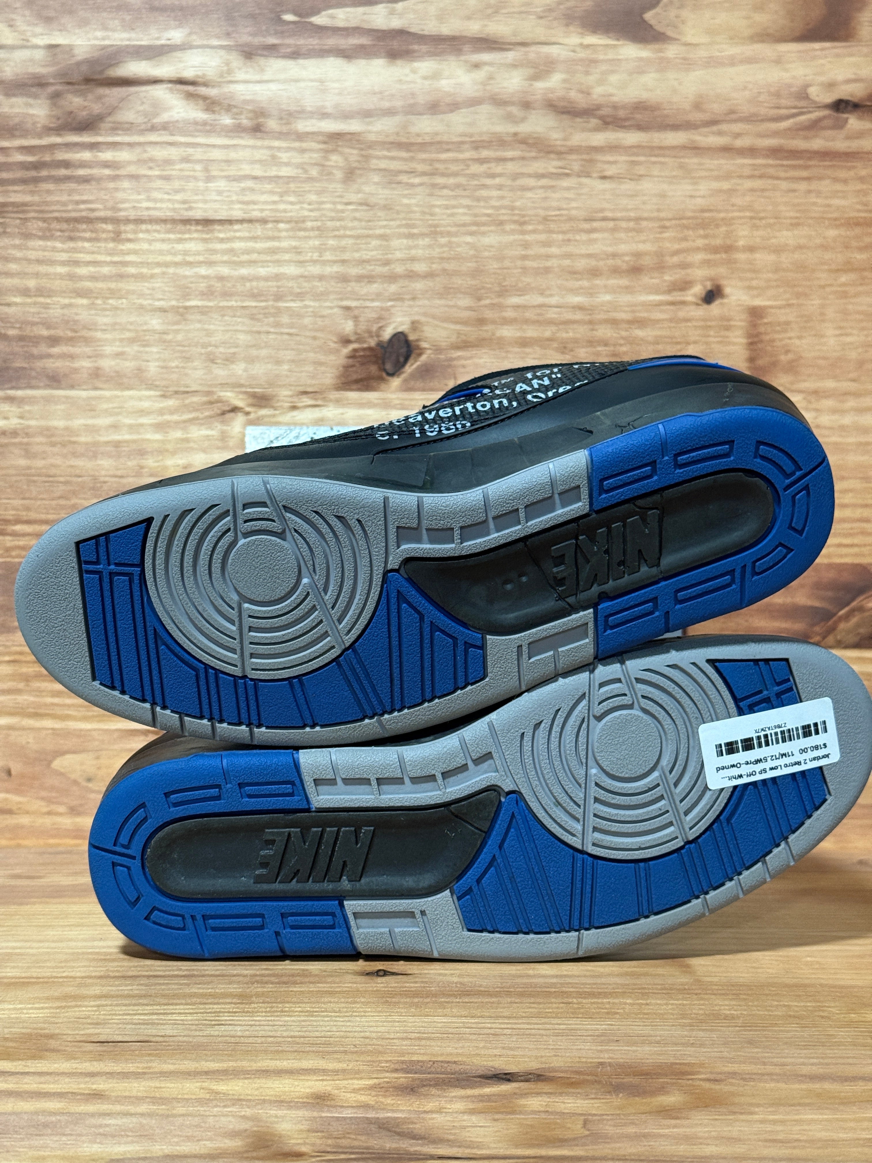 Jordan 2 Retro Low SP Off-White Black Blue