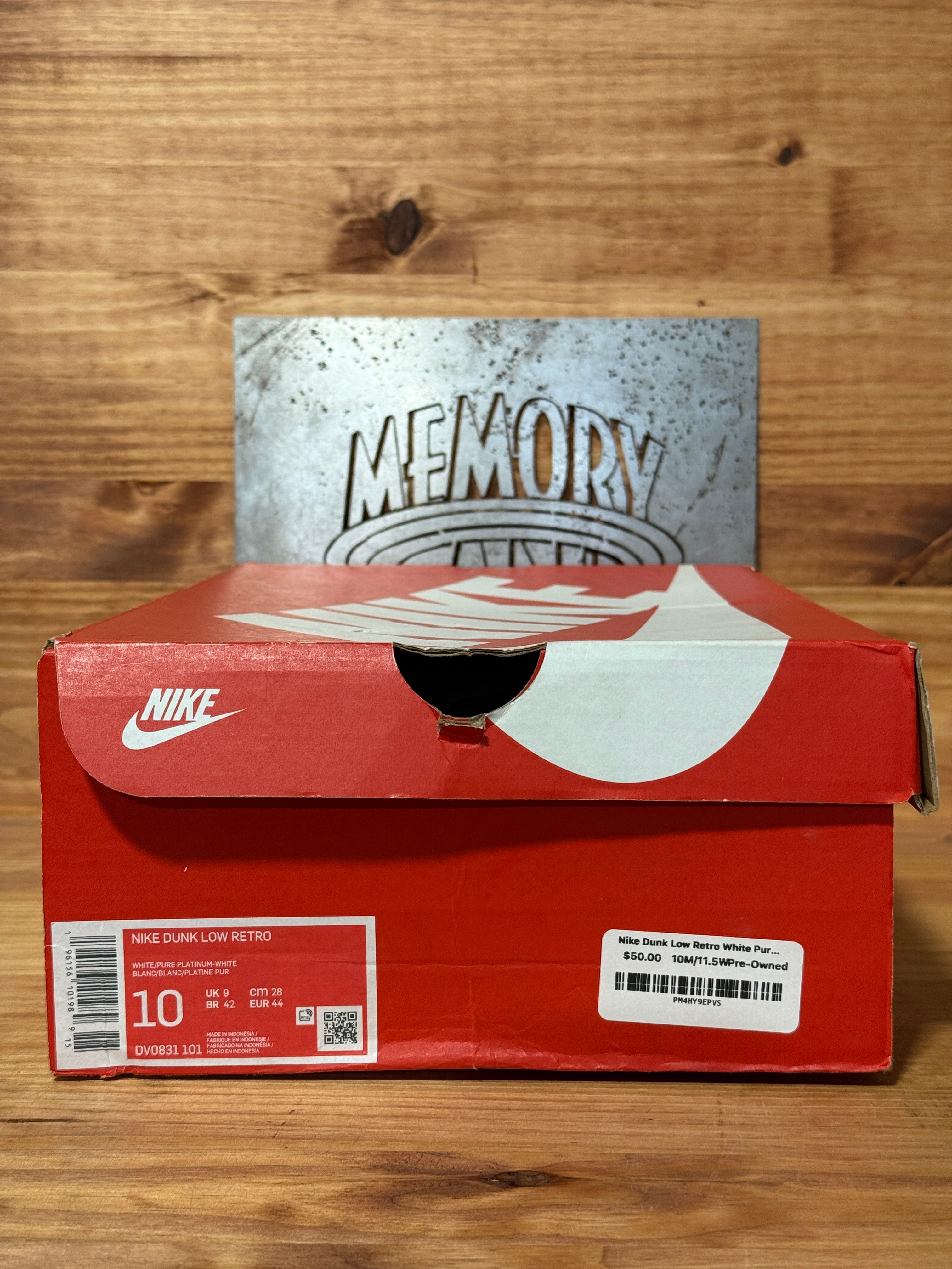 Nike Dunk Low Retro White Pure Platinum
