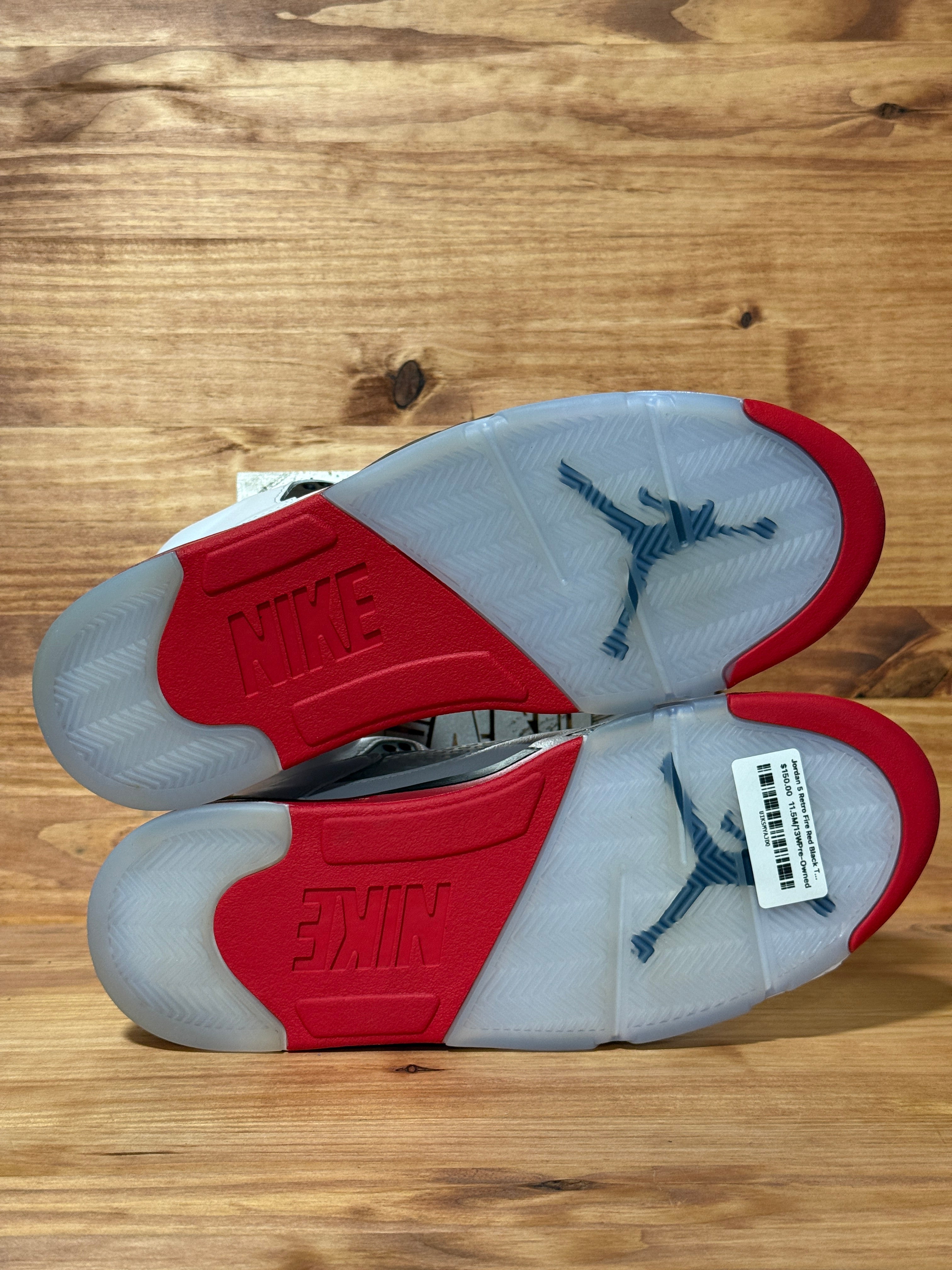 Jordan 5 Retro Fire Red Black Tongue (2025)