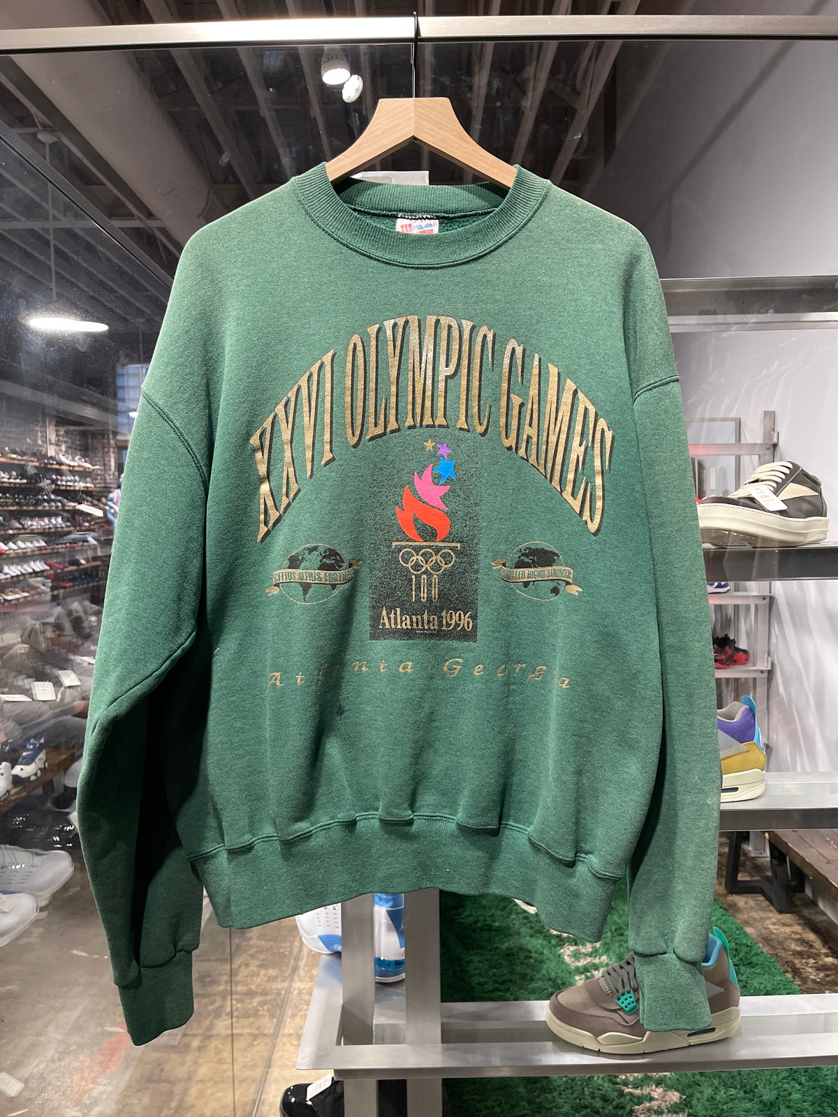 Vintage 1996 ATL Olympics Crewneck Sweater Sz XL