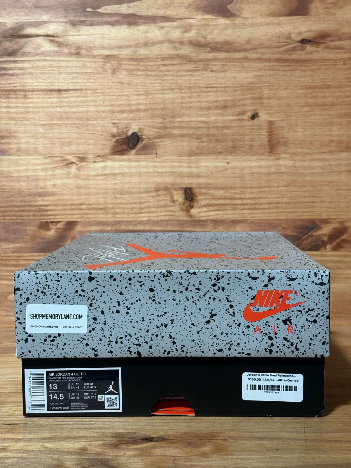 Jordan 4 Retro Bred Reimagined - Size 13