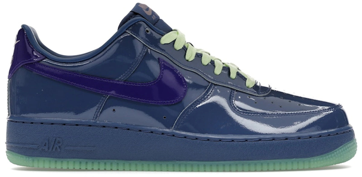Nike Air Force 1 Low Patent Leather Mystic Navy Grape Ice (Replacement Box)
