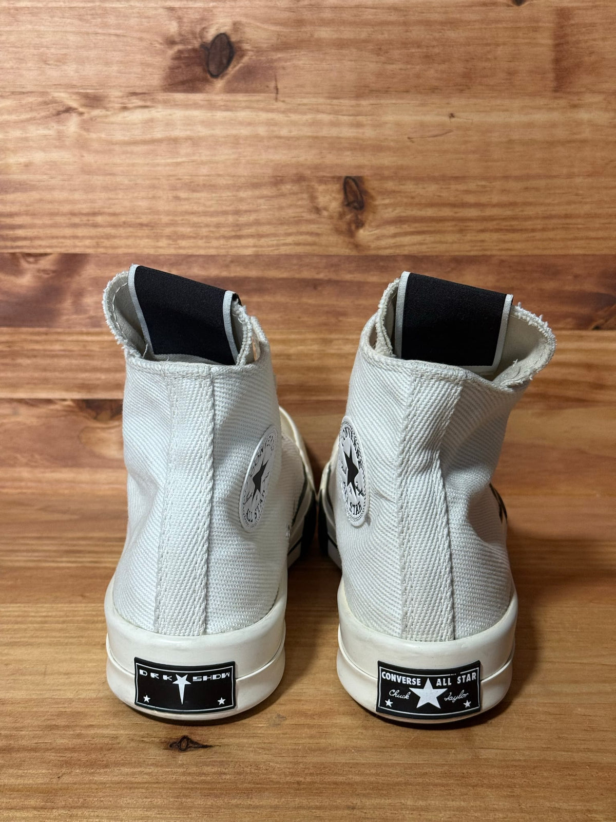 Converse DRKSTAR Chuck Taylor All Star 70 Hi Rick Owens DRKSHDW White - Size 8.5