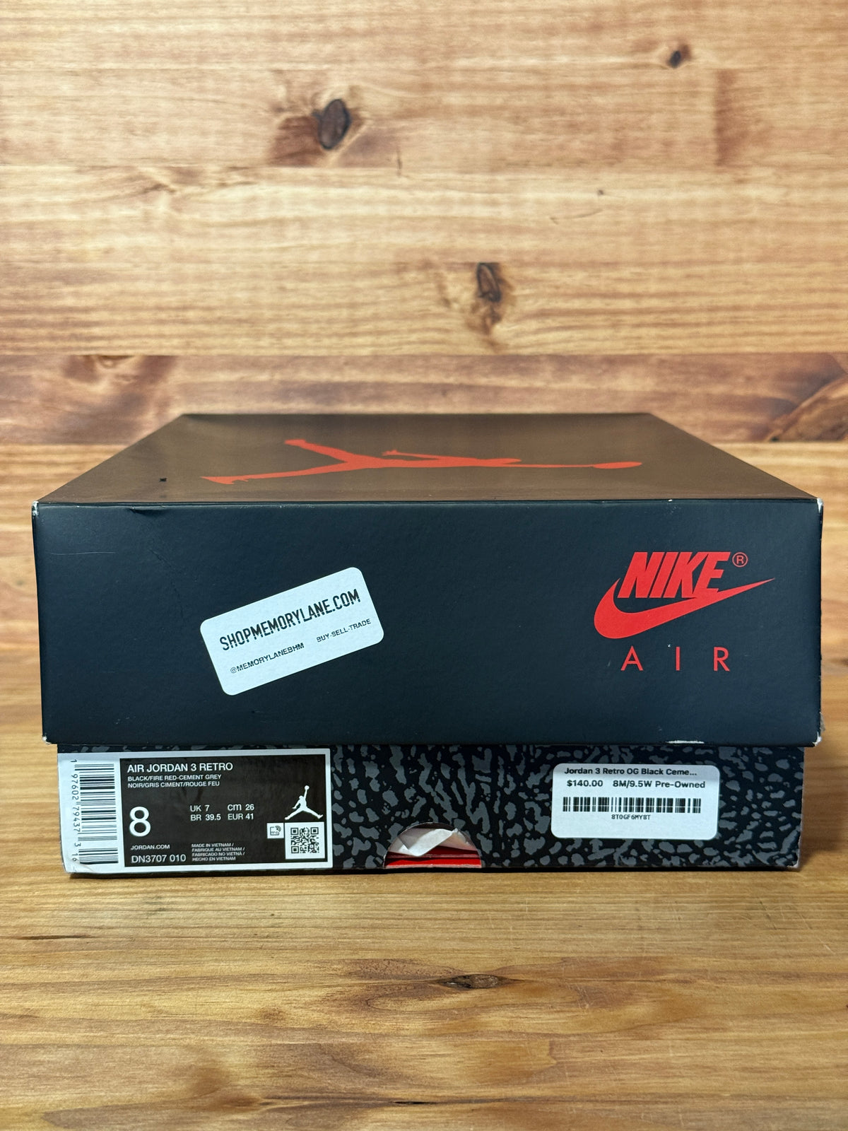 Jordan 3 Retro OG Black Cement (2024)