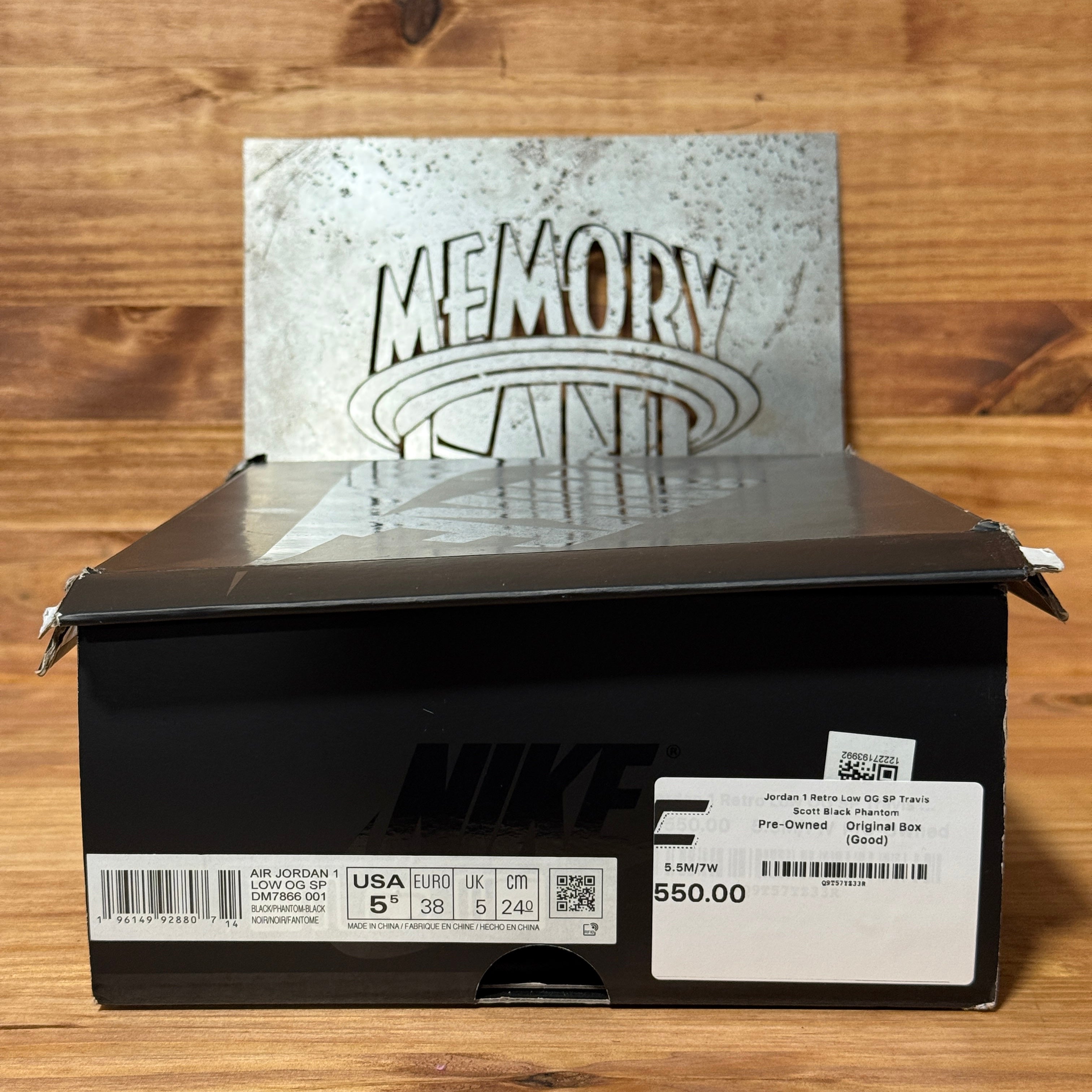 Jordan 1 Retro Low OG SP Travis Scott Black Phantom
