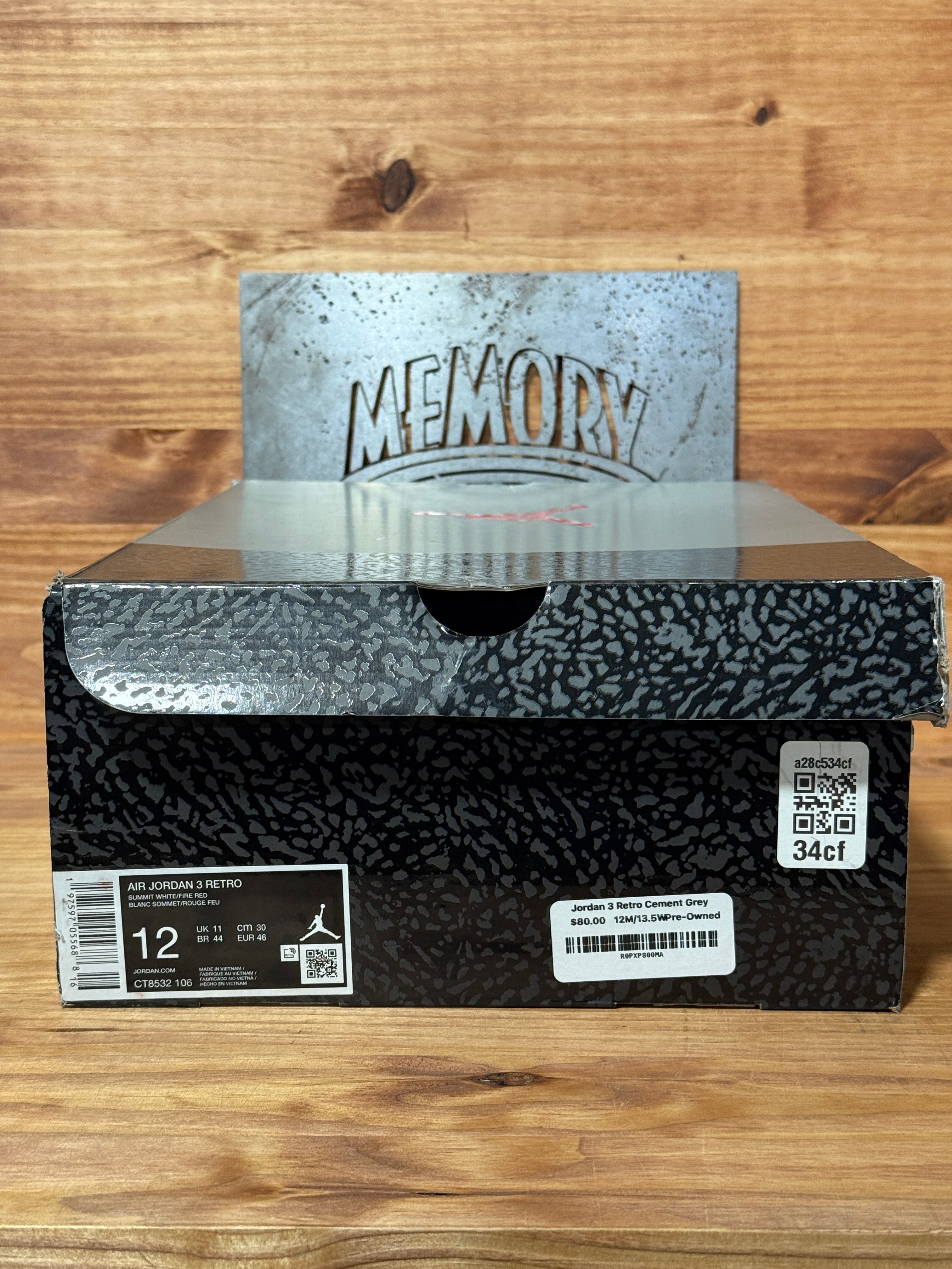 Jordan 3 Retro Cement Grey