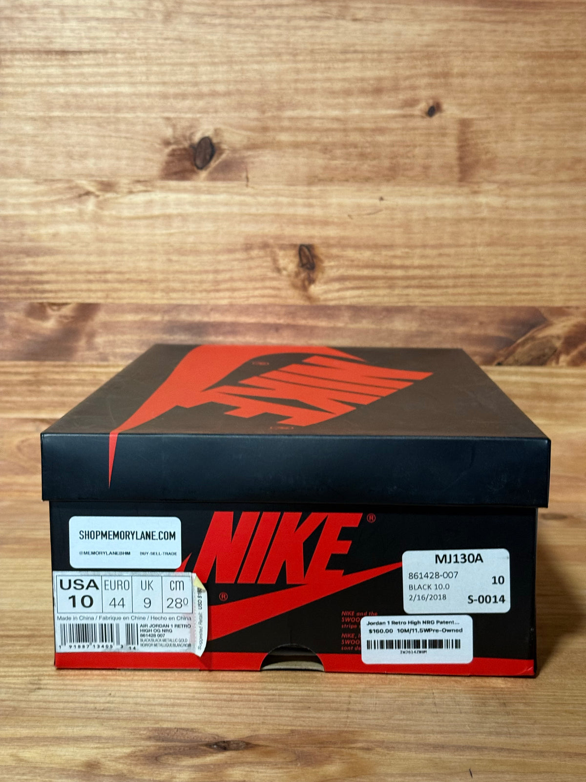 Jordan 1 Retro High NRG Patent Gold Toe