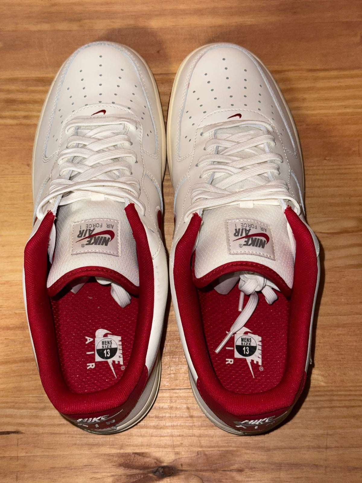 Nike Air Force 1 Low '07 Sail Gym Red - Size 13