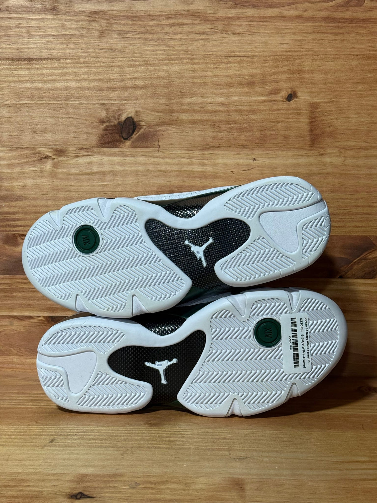 Jordan 14 Retro White Forest Green (2026) - Size 9.5
